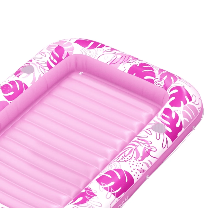 SLOOSH Inflatable Tanning Pool Lounger Float, Blue-XL, 85" x 57"