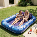 Dark Blue 85" Tanning Pool with Float Chair Best Friend Choice Bundle