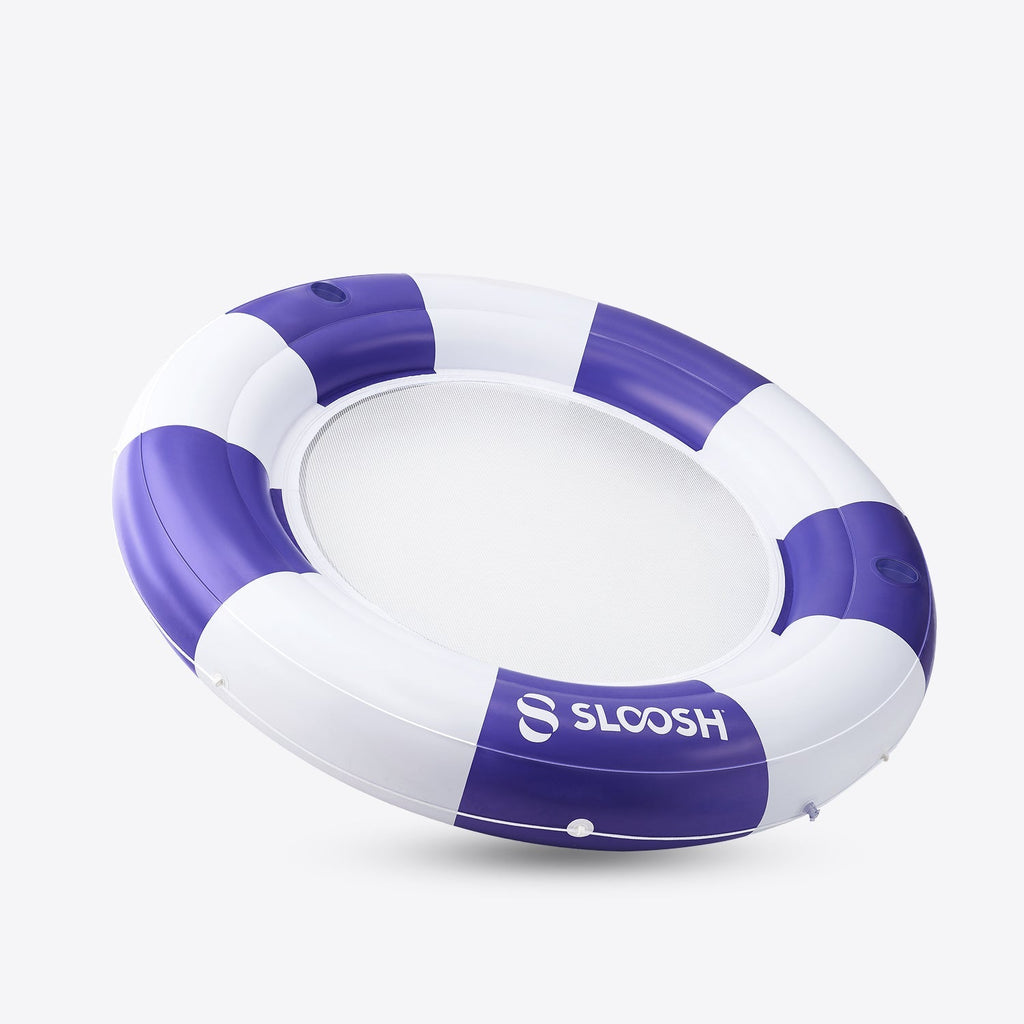 SLOOSH Inflatable Water Hammock-80" Navyblue Strpie