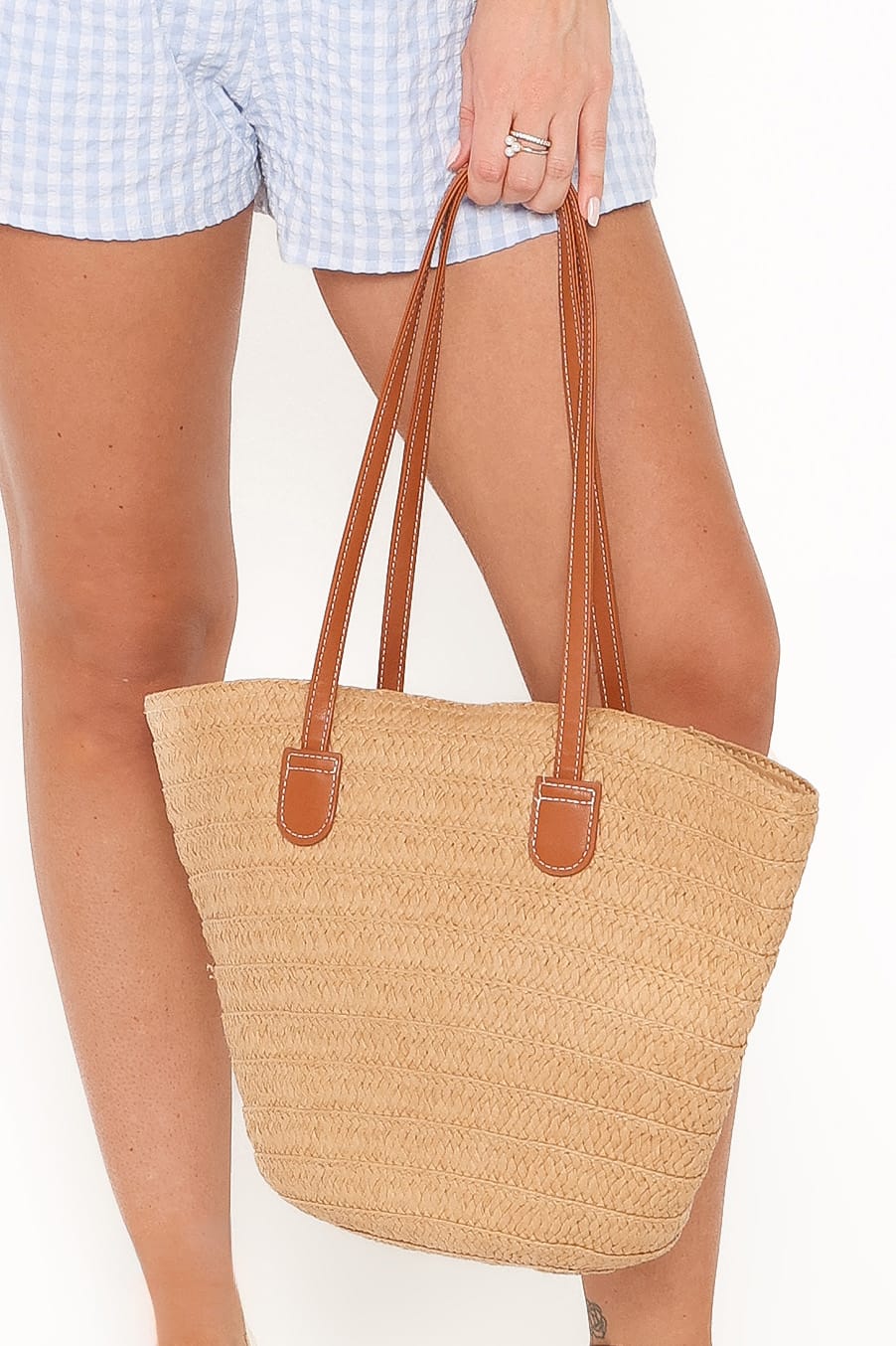 Elodie Bucket Bag - Tan