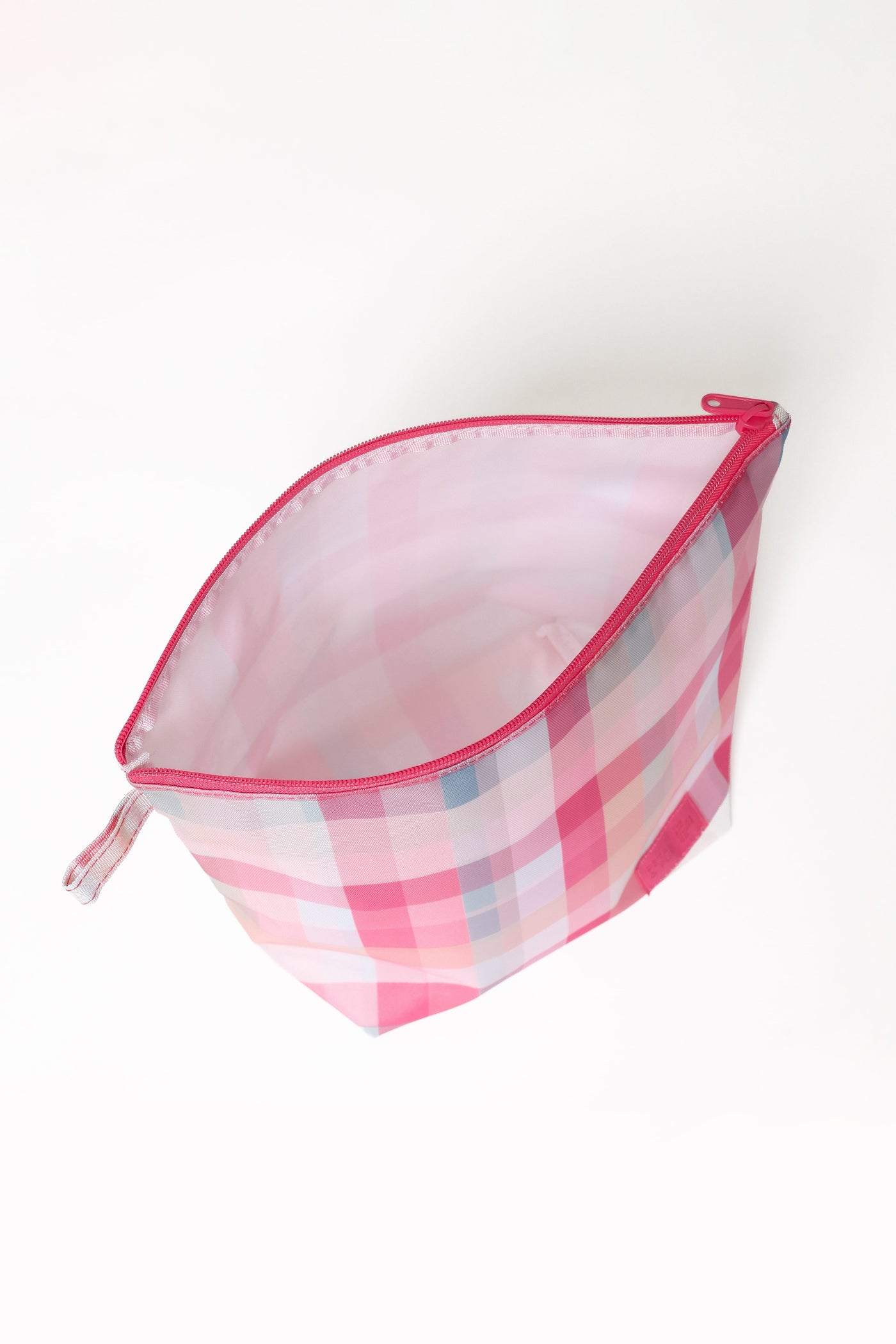 Handy Pouch Trio - Pink Picnic Plaid