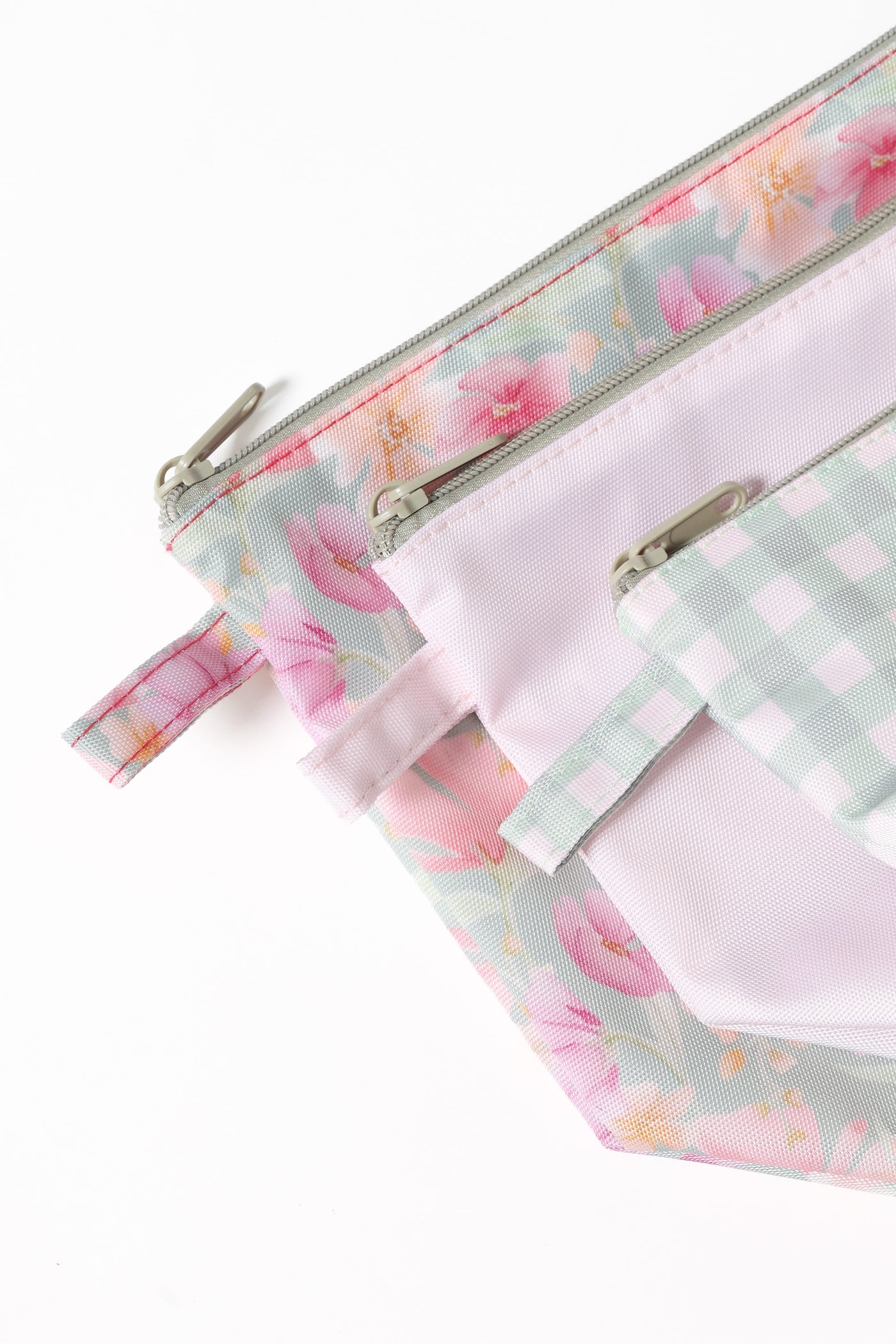 Handy Pouch Trio - Sage Wildflowers