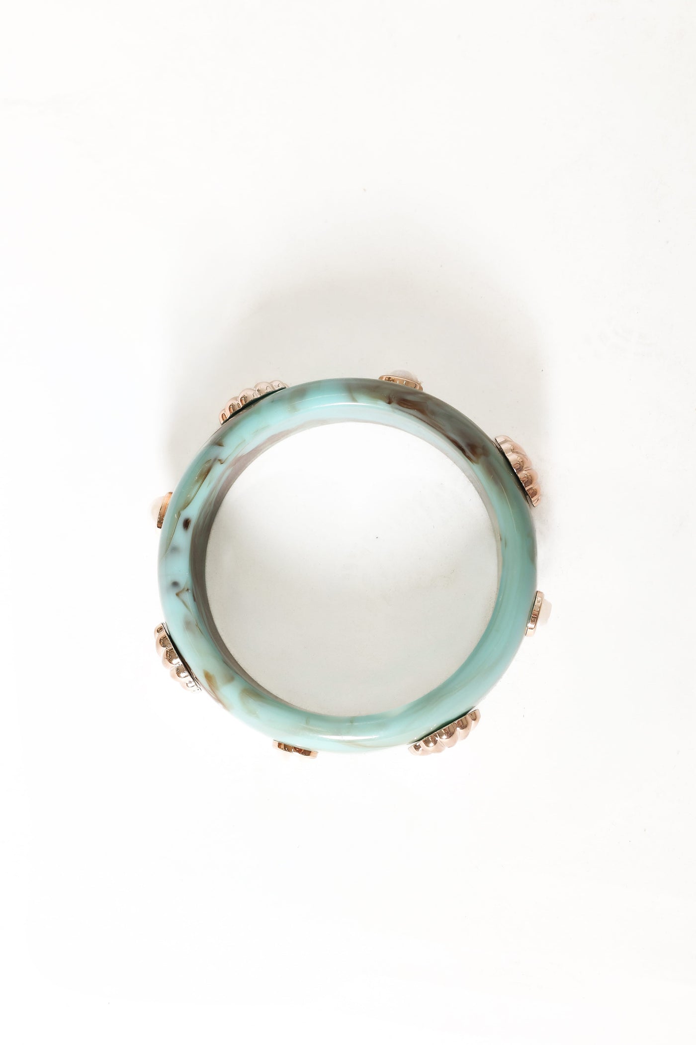 Havana Shell Bangle Set - Teal