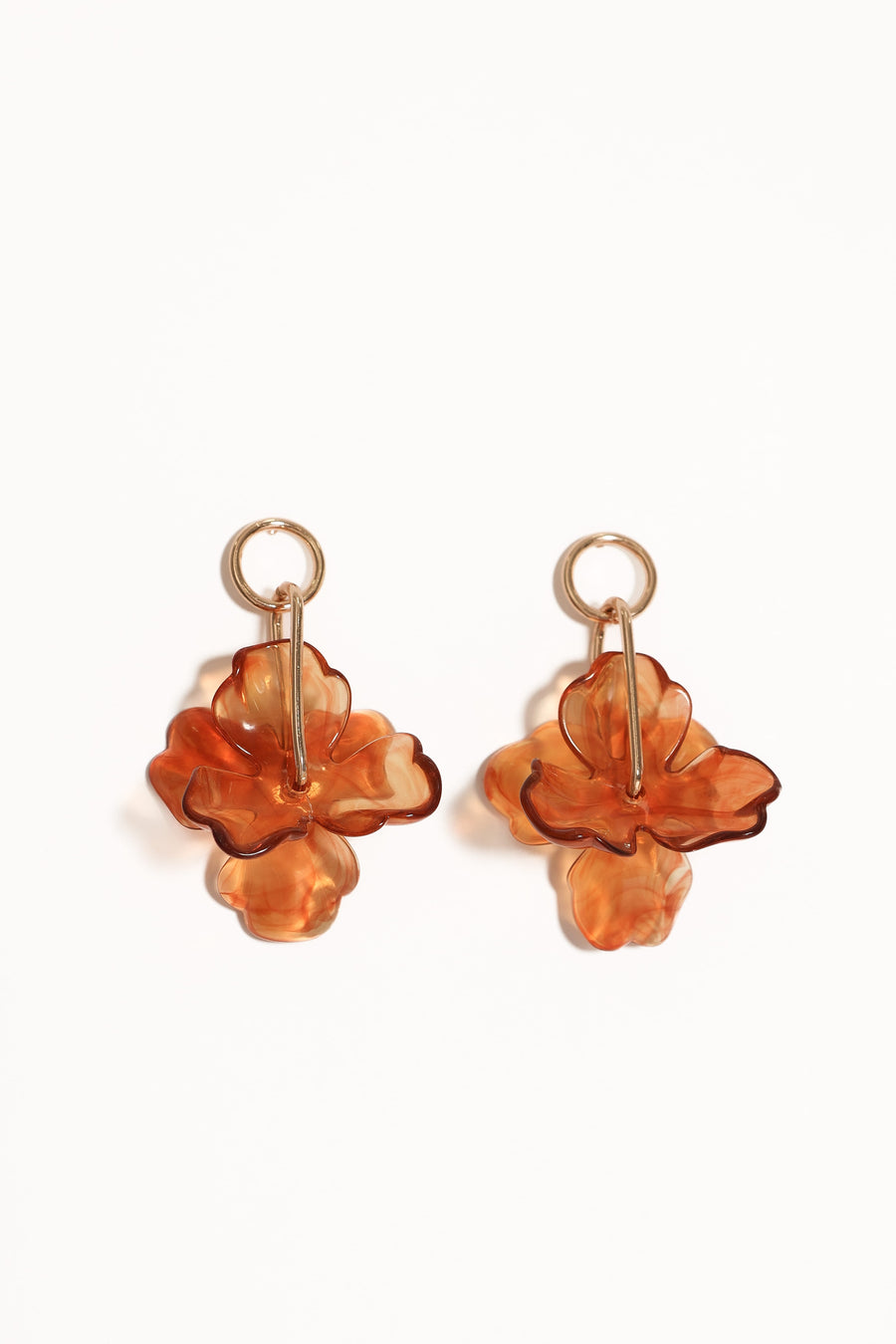 Katina Acrylic Earrings - Brown