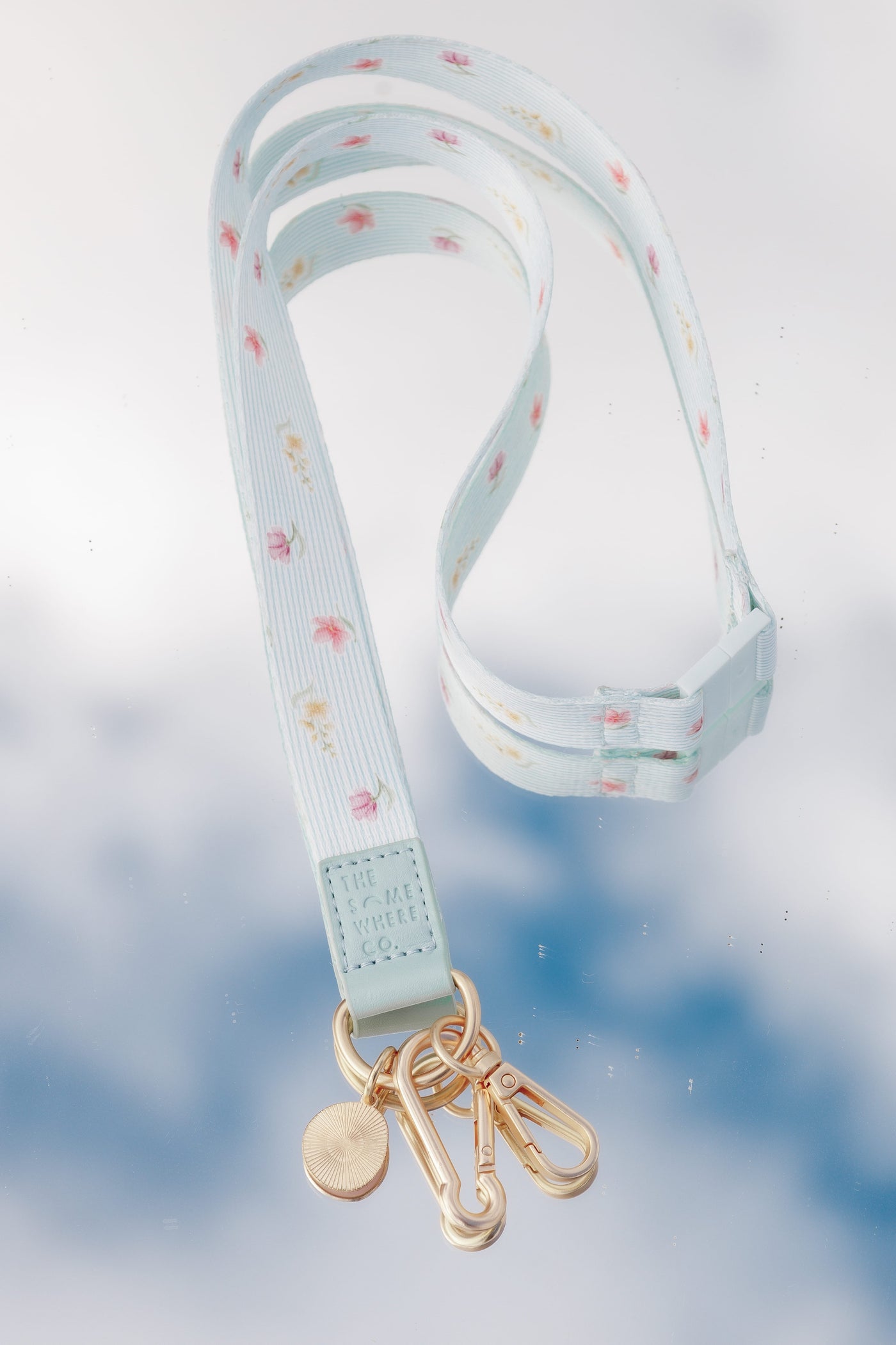 Lanyard - Blue Garden Stripe