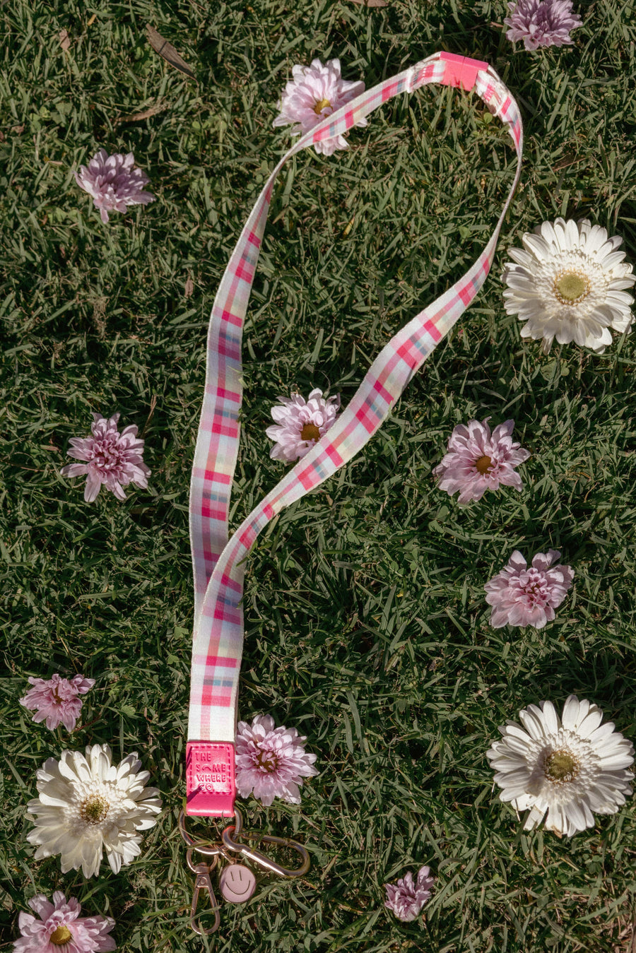 Lanyard - Pink Picnic Plaid