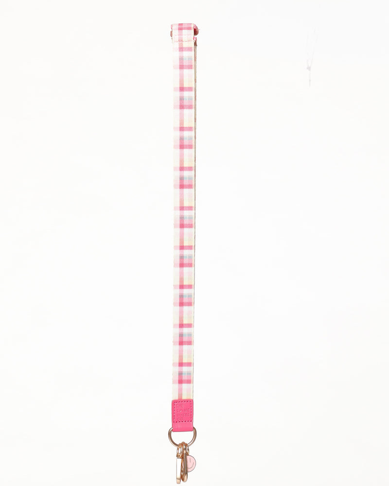 Lanyard - Pink Picnic Plaid