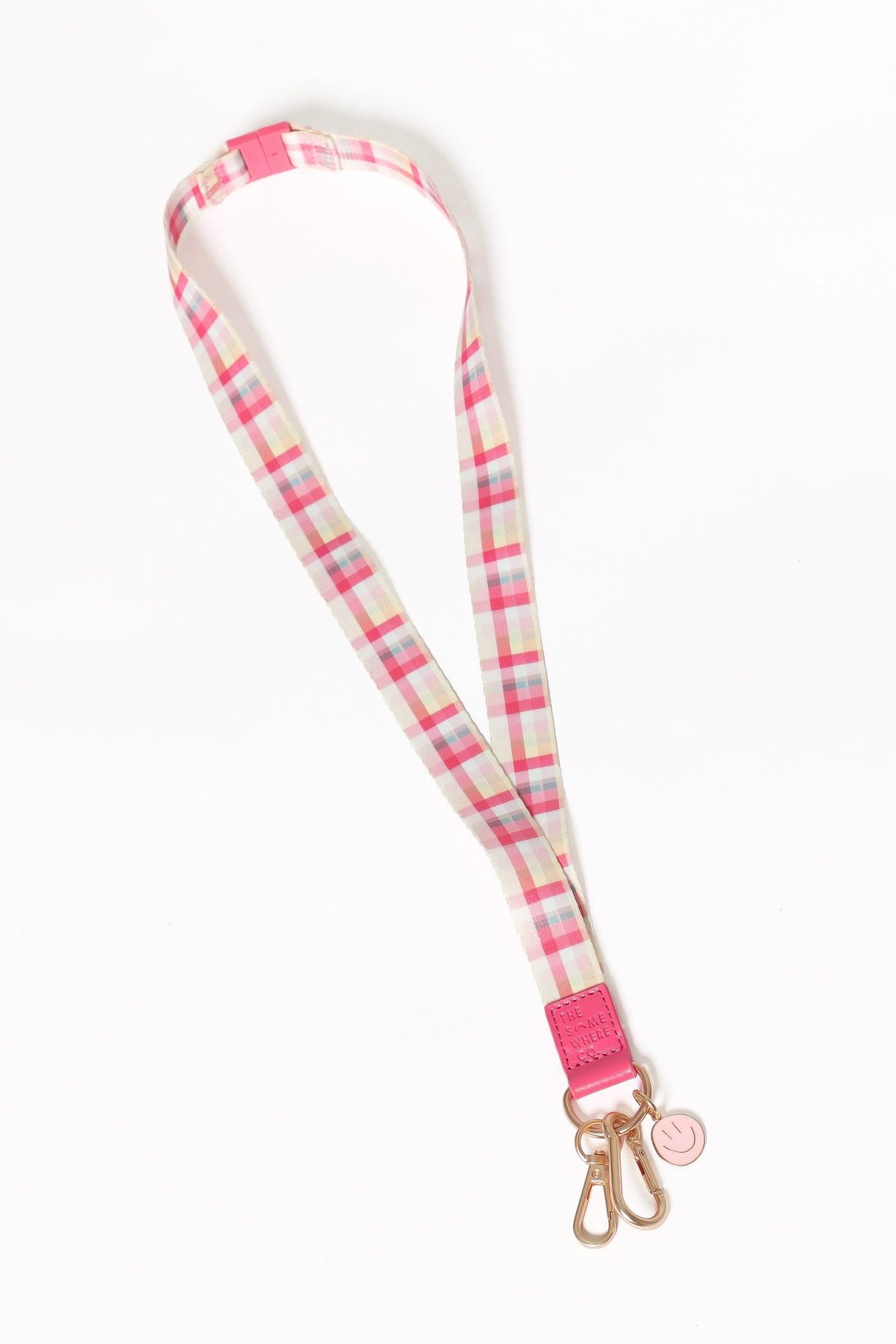 Lanyard - Pink Picnic Plaid