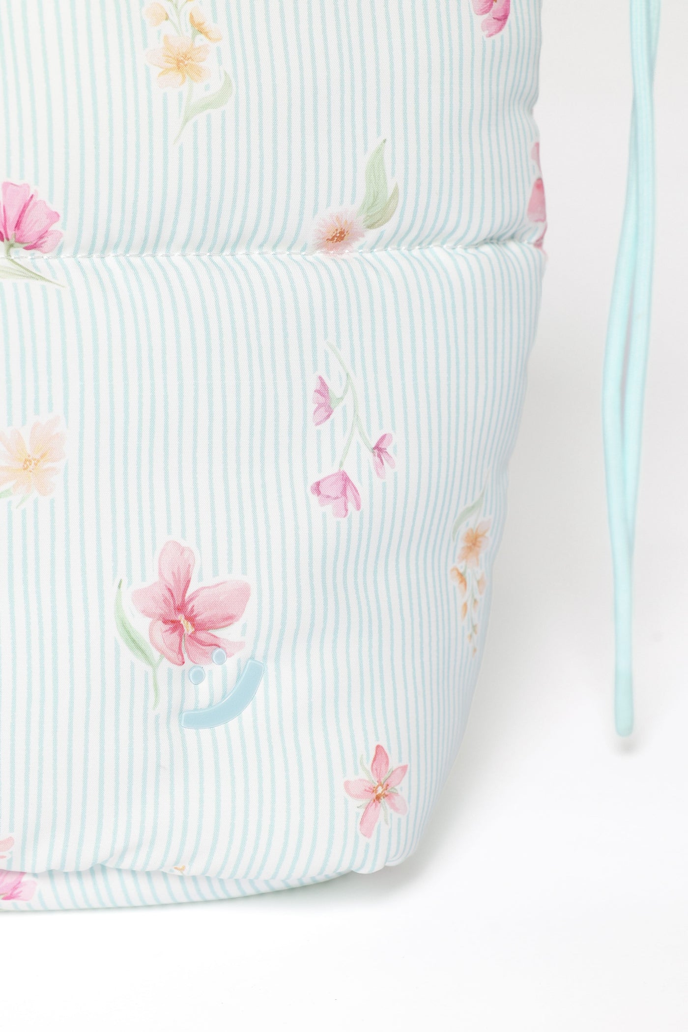 Marshmallow Midi Tote - Blue Garden Stripe