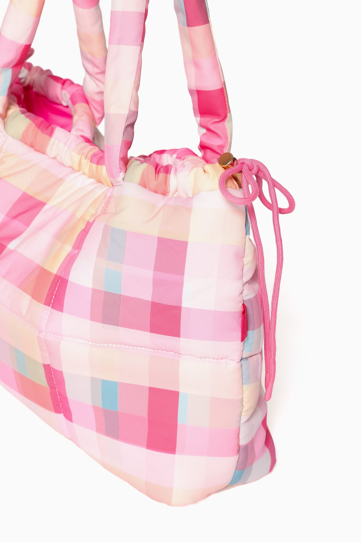 Marshmallow Midi Tote - Pink Picnic Plaid