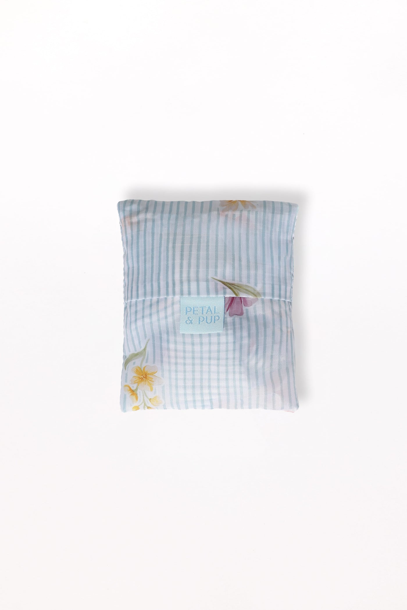 Reusable Shopping Bag - Blue Garden Stripe