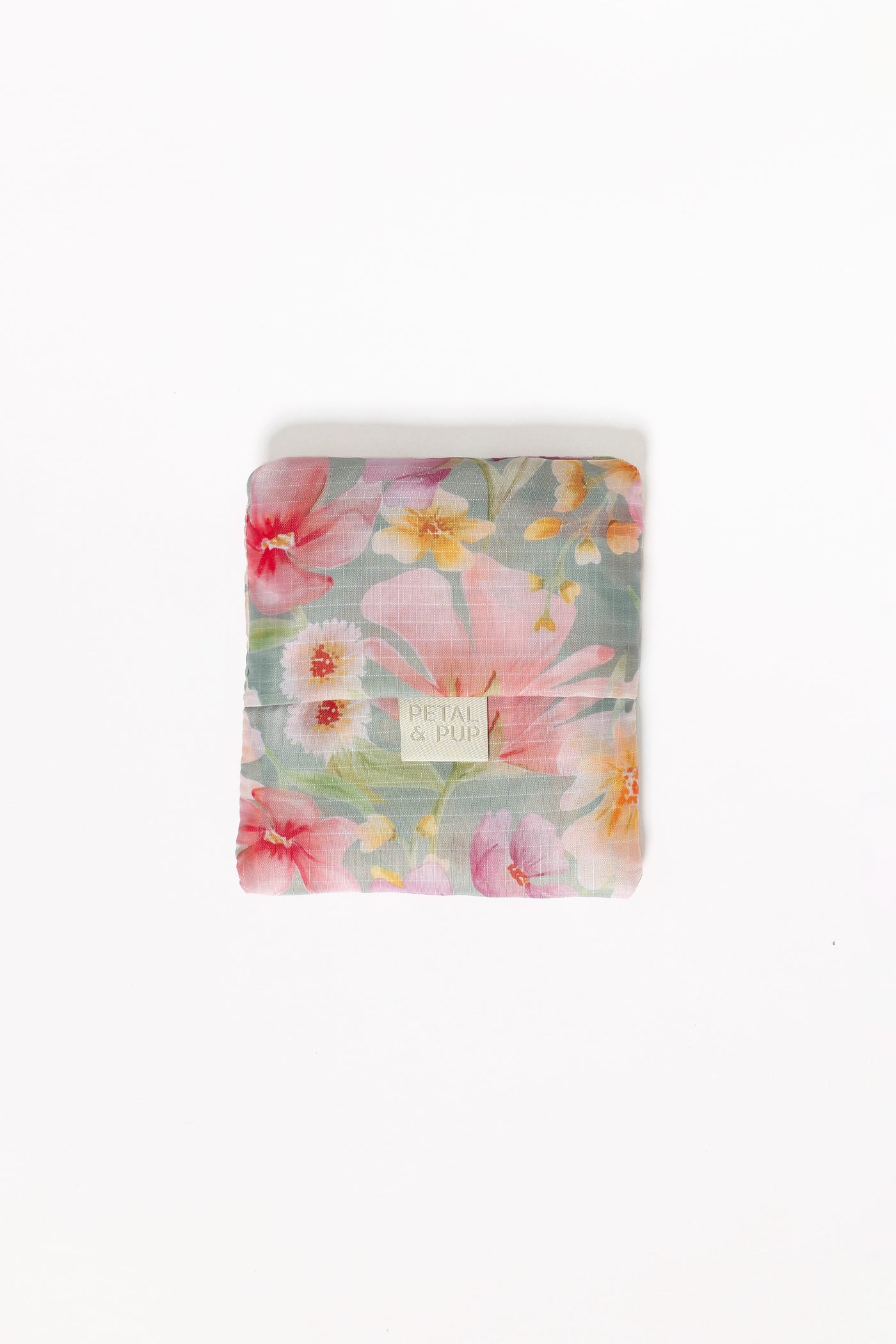 Reusable Shopping Bag - Sage Wildflowers