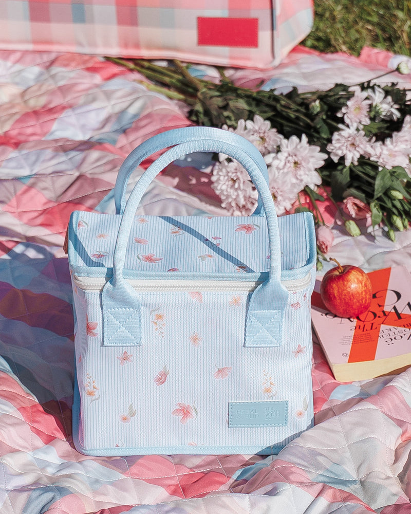 The Graze Lunch Bag - Blue Garden Stripe