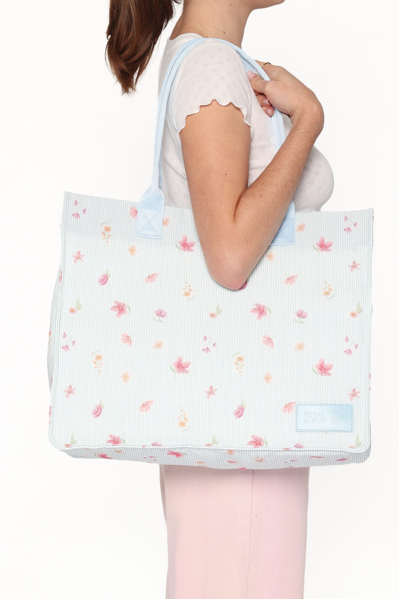 Ultimate Tote Bag - Blue Garden Stripe