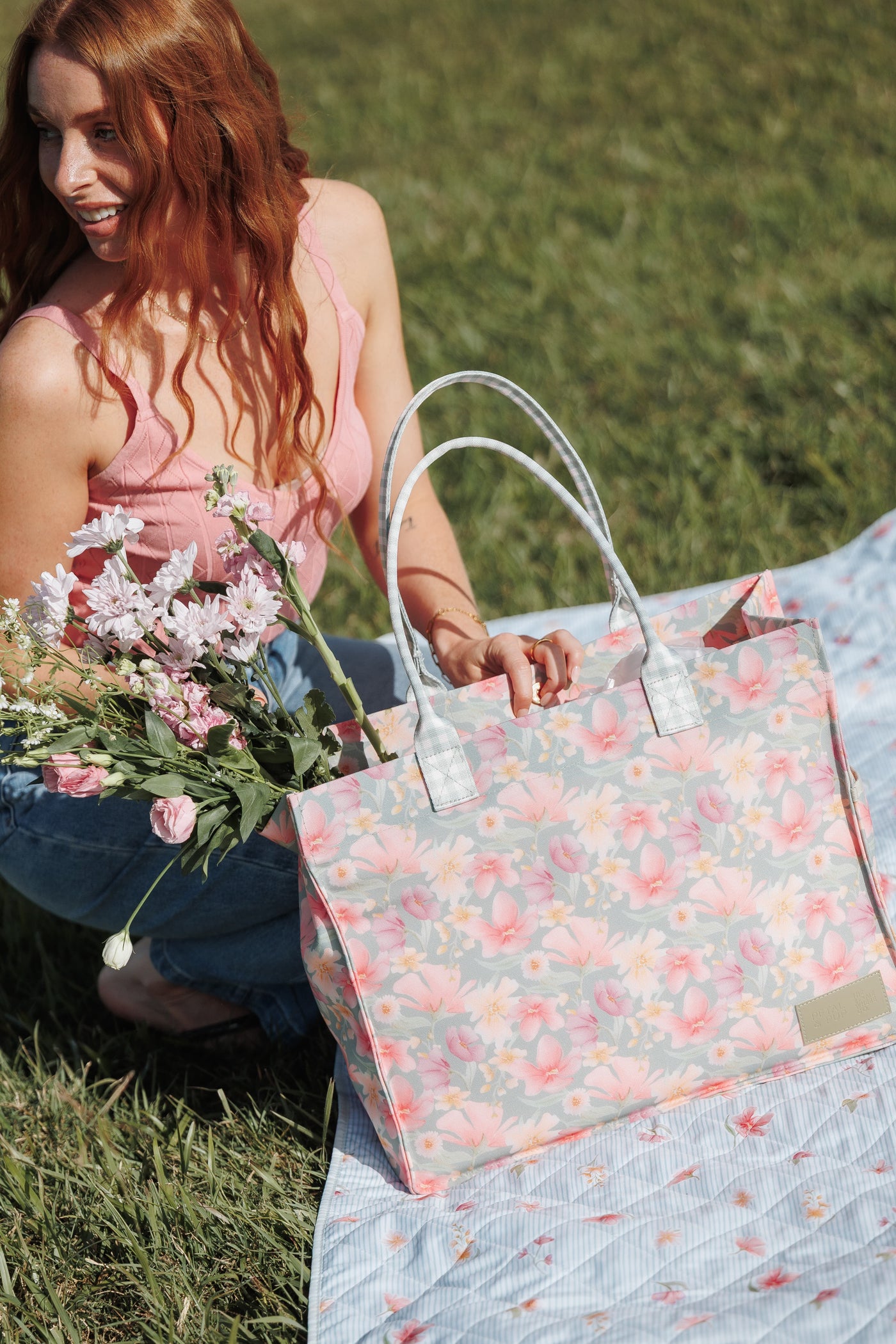 Ultimate Tote Bag - Sage Wildflowers