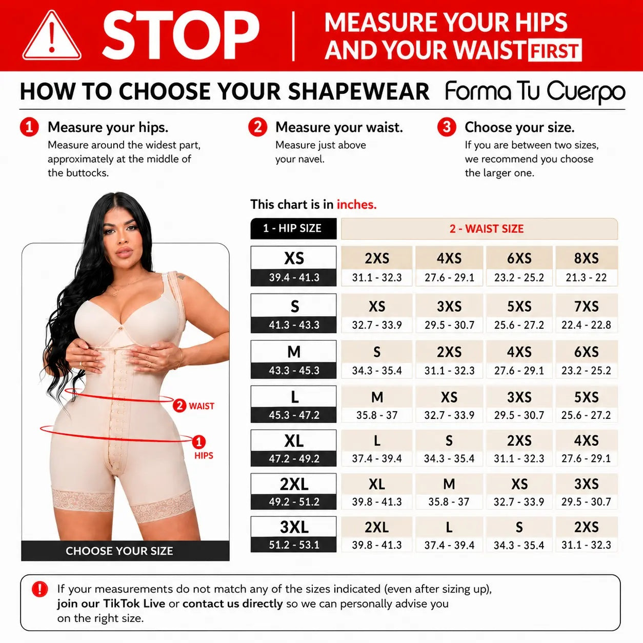 Mid Thigh Bodysuit With Bra High Compression / Runs Small •High Compression / Runs small •3 Compression Hook Levels • Perineal Zipper • Black (One Size for Hips and another for Waist) (LUXBBL-293)