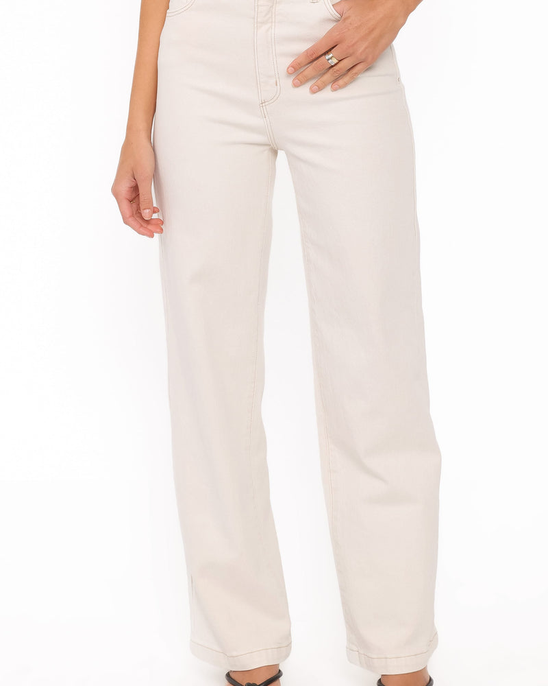 Abrand 94 Wide Leg Jeans - Vanilla
