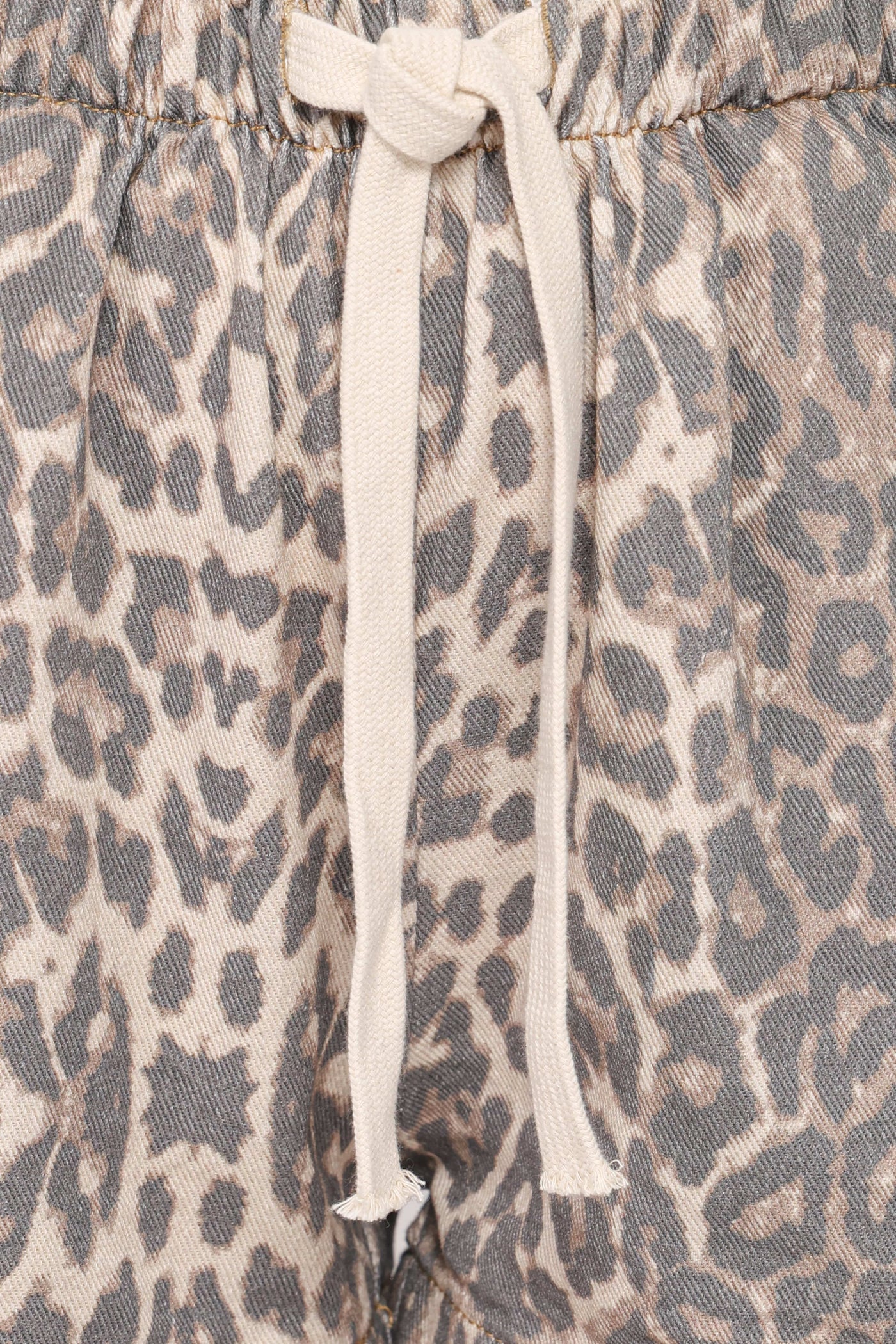 Fletcher Denim Racer Shorts - Leopard