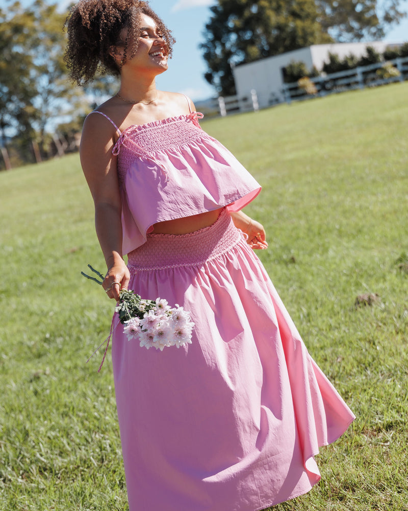 Orielle Maxi Skirt - Pink
