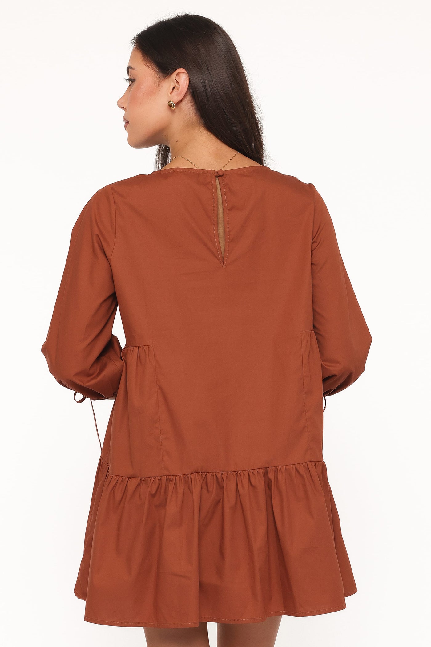 Arthur Long Sleeve Mini Dress - Camel