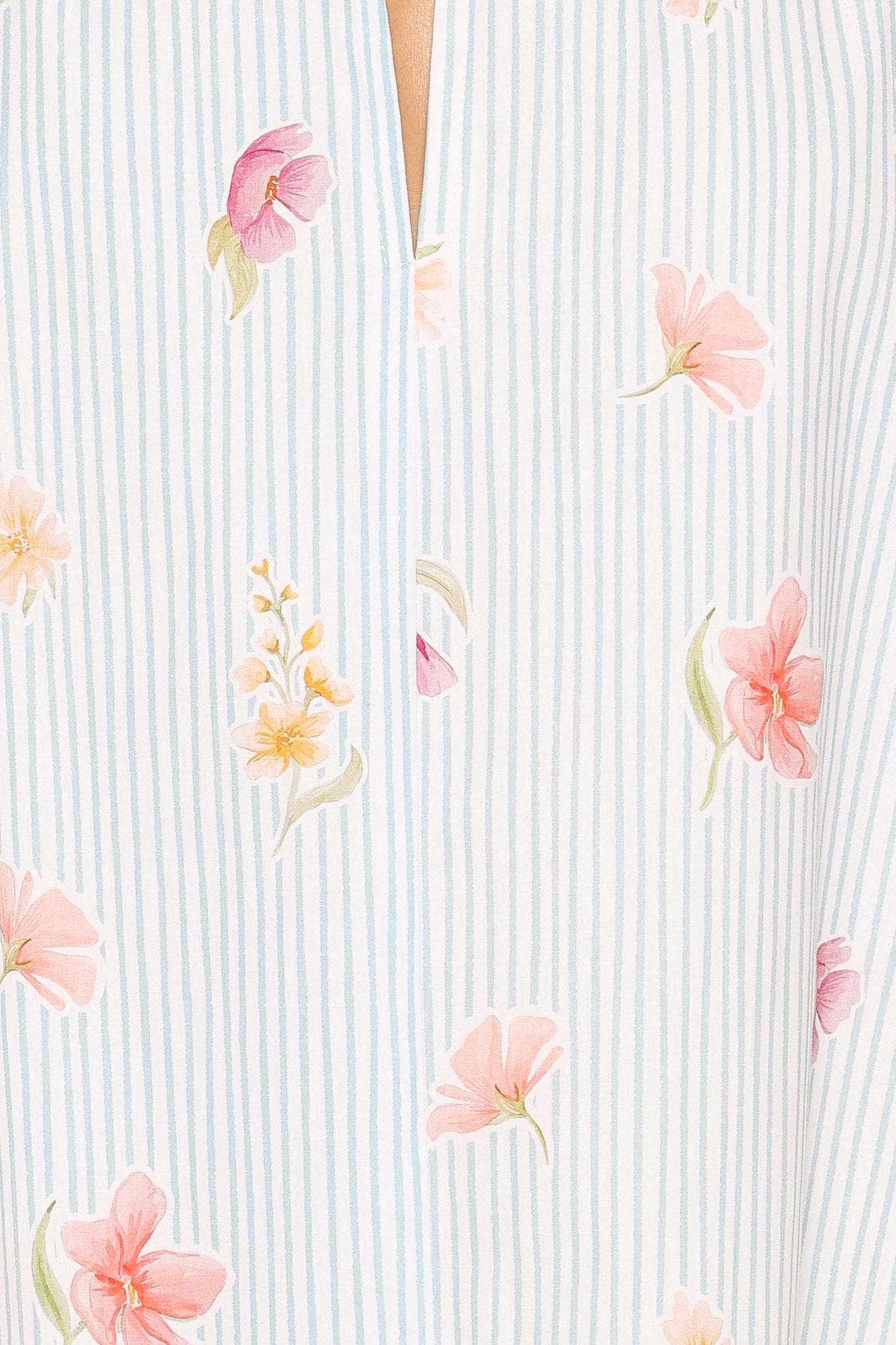 Doran Mini Dress - Blue Garden Stripe