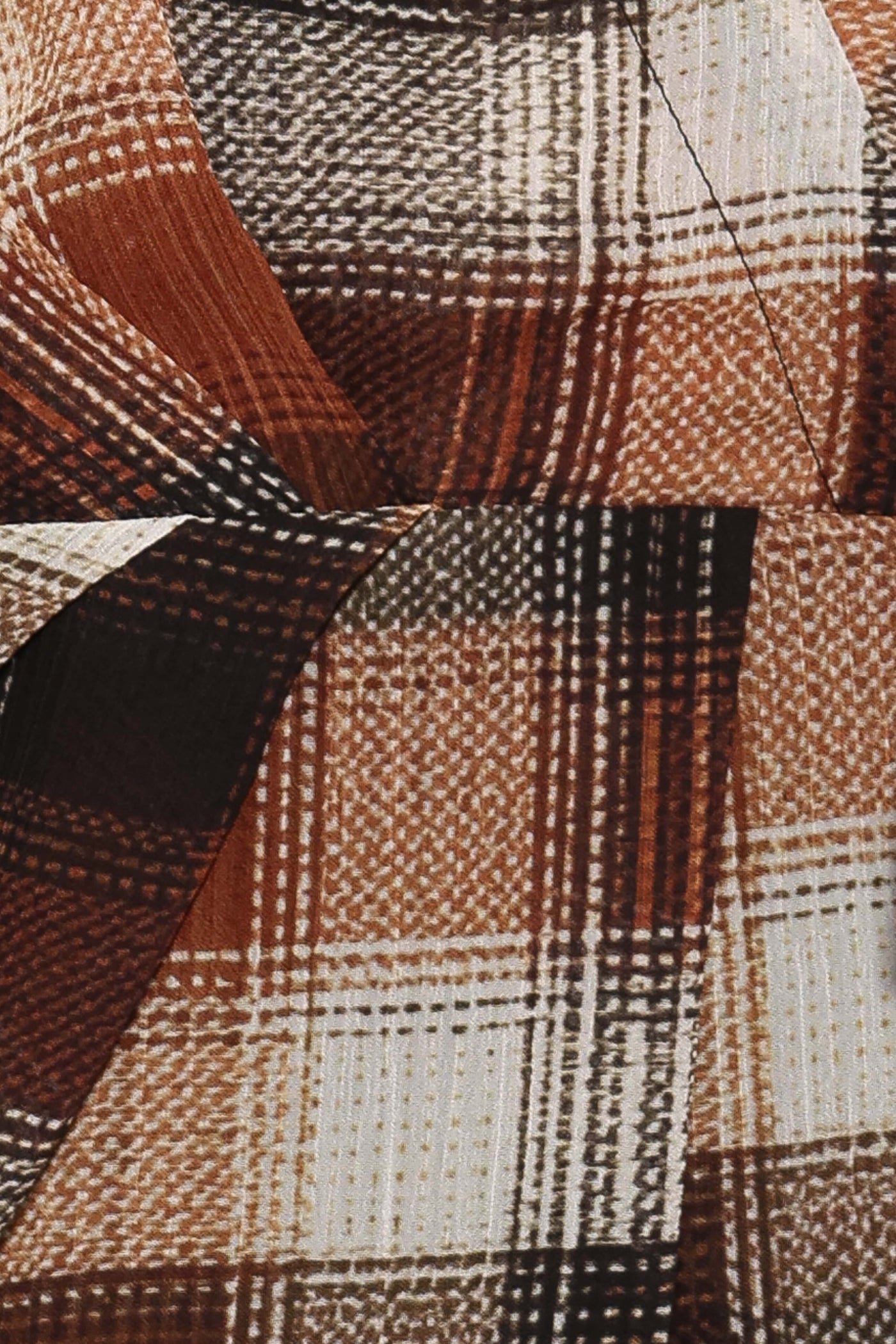 Eadie Long Sleeve Mini Dress - Plaid