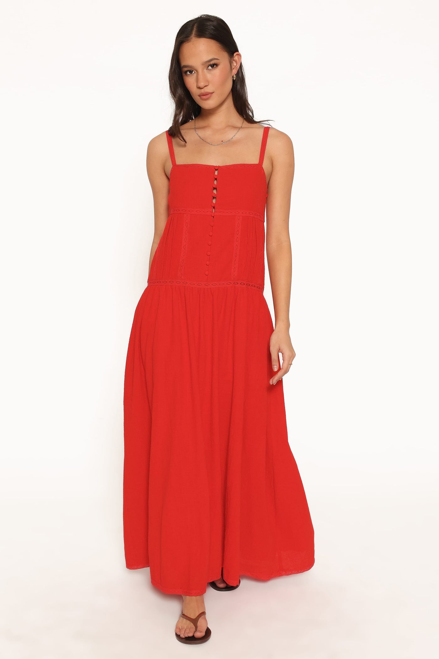 Ebonie Maxi Dress - Red