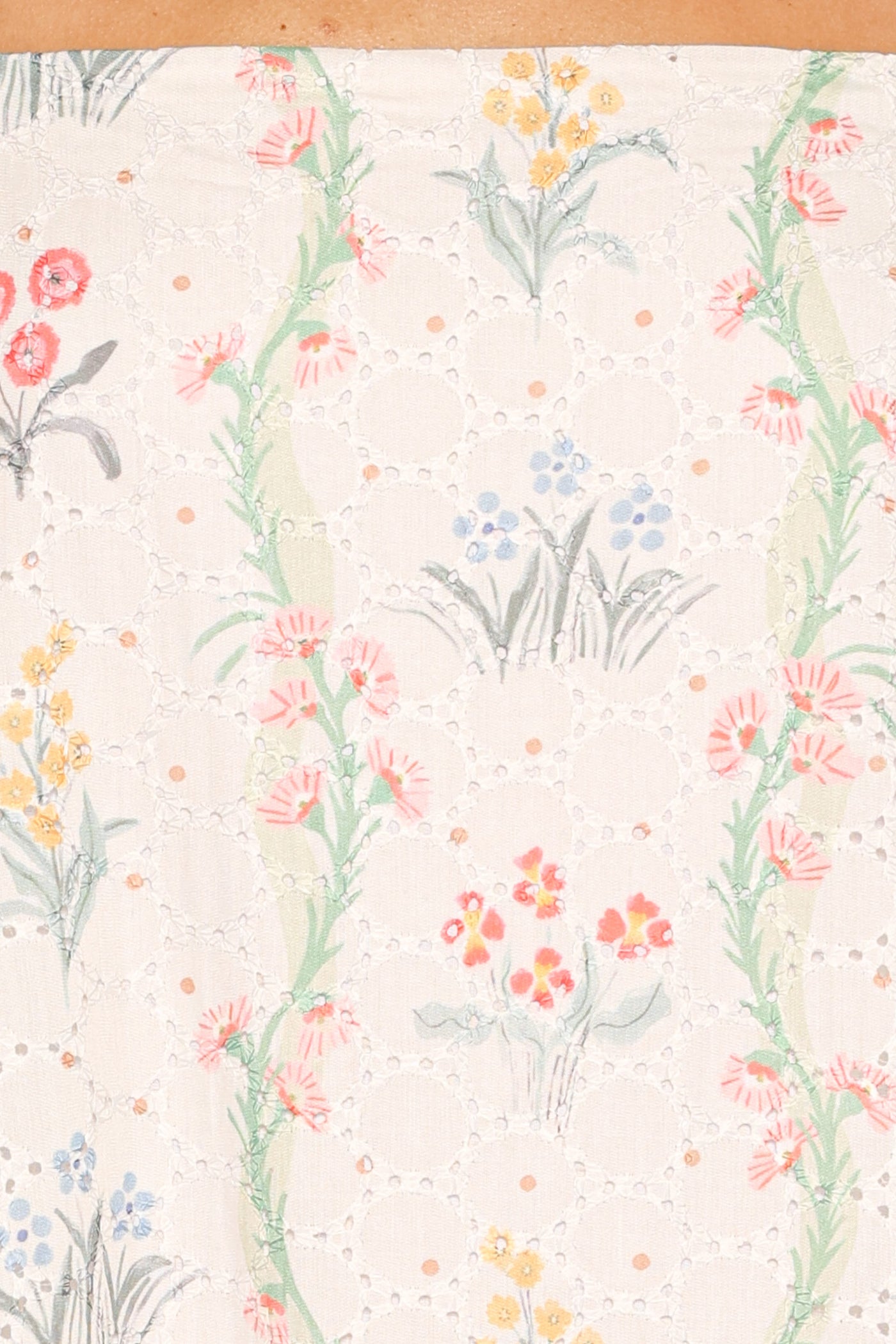 Evaline Maxi Dress - White Floral