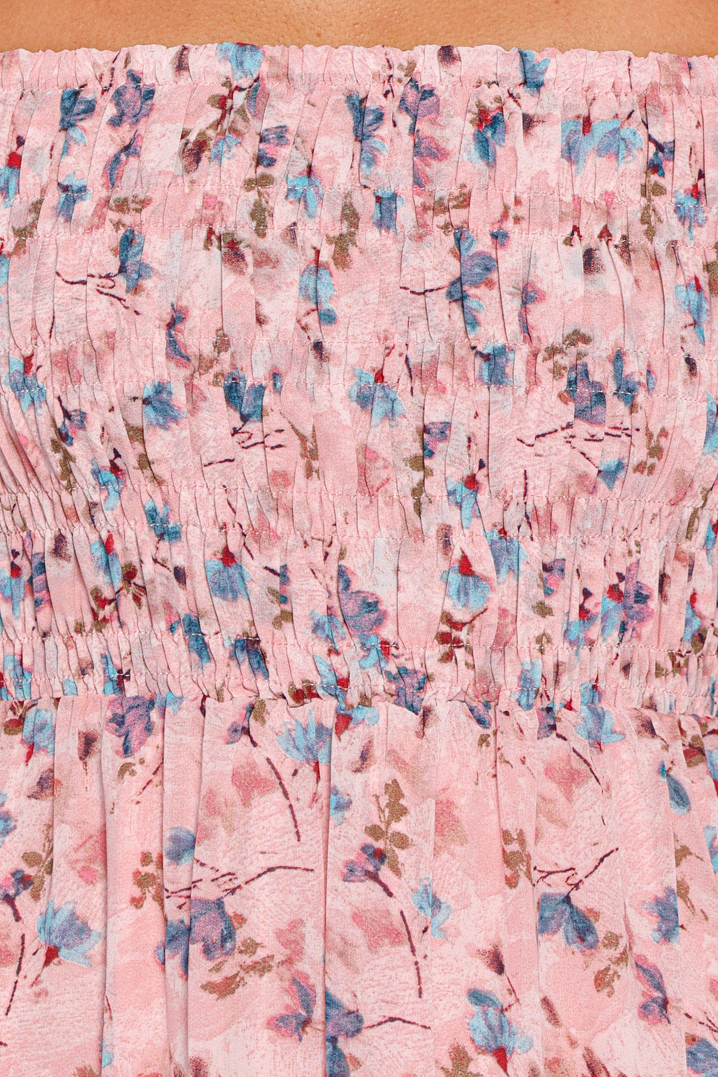 Harlon Off Shoulder Maxi Dress - Pink Floral
