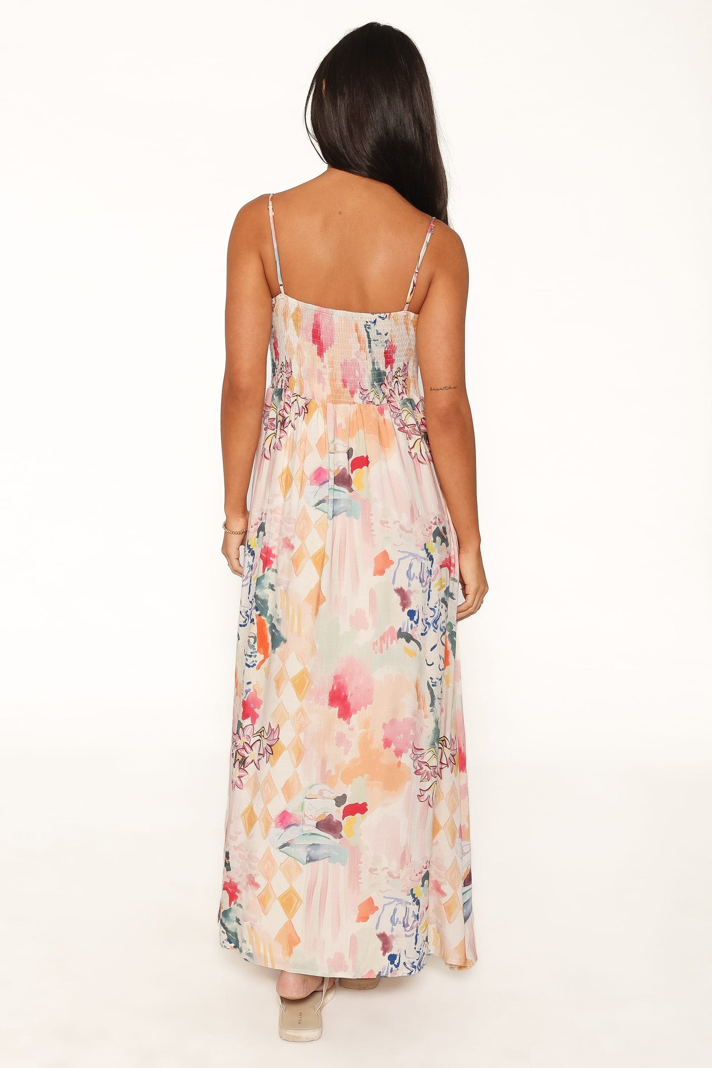 Kalyn Maxi Dress - Pink Watercolor