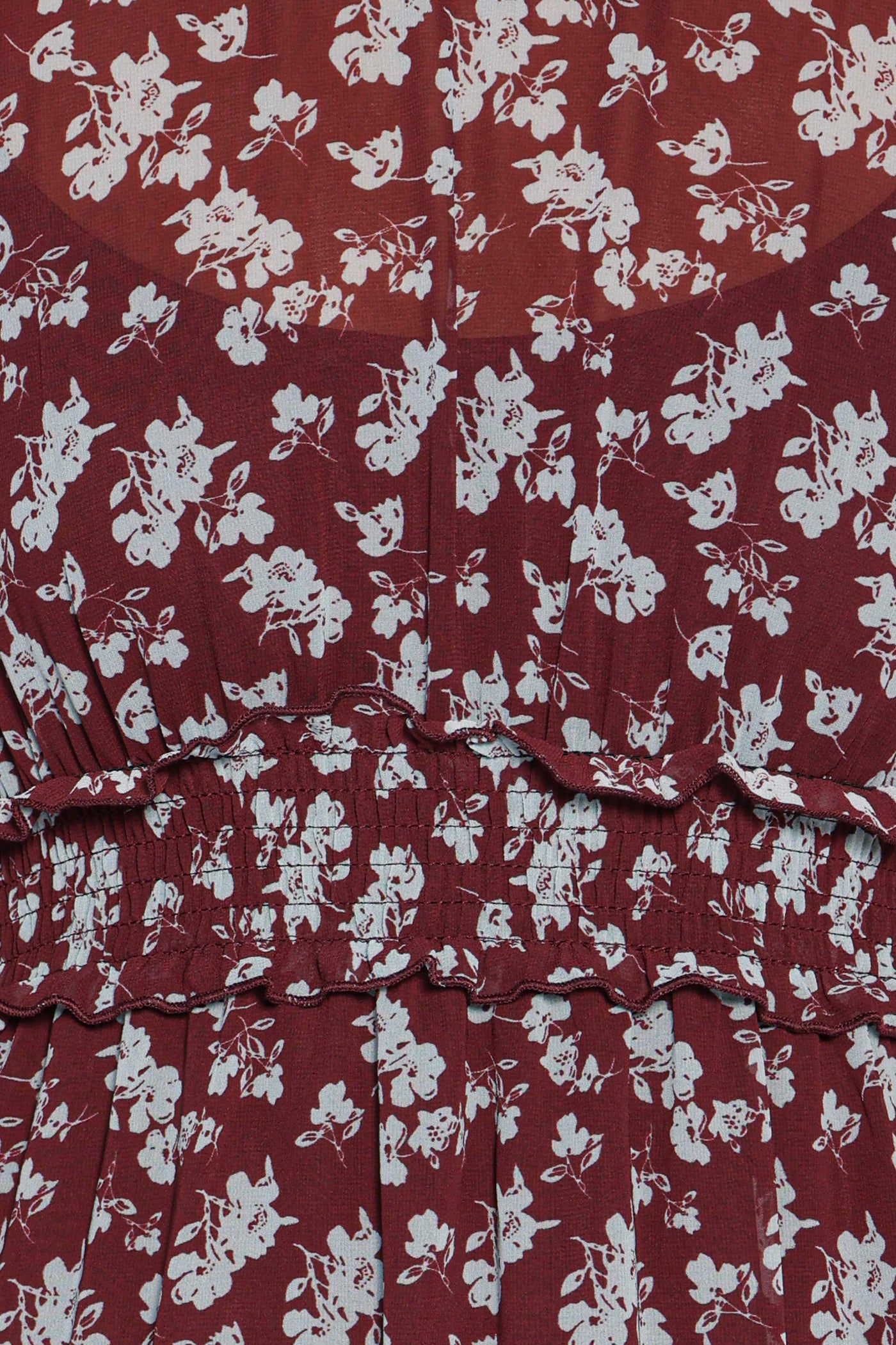 Kelina Maxi Dress - Burgundy Floral