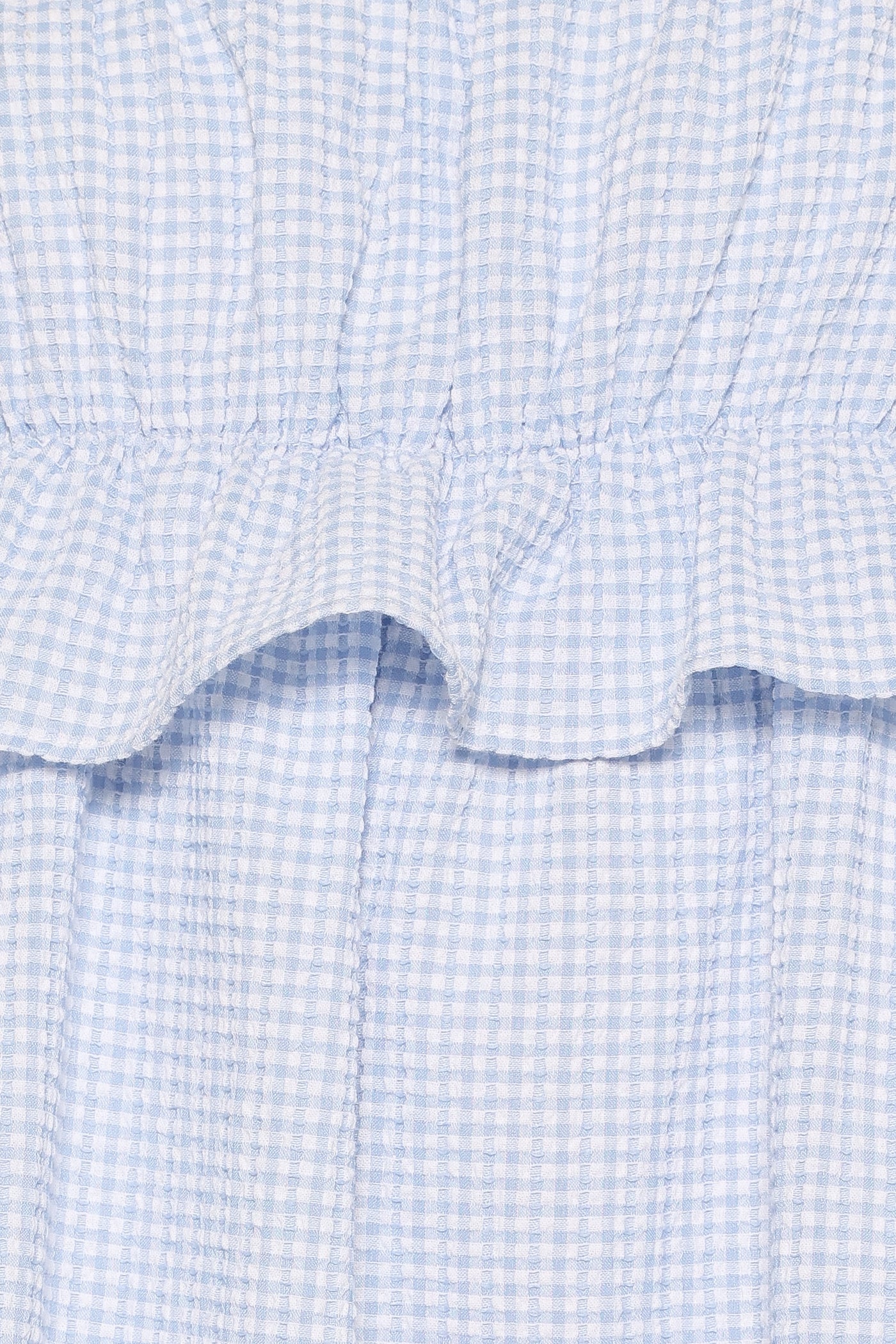 Keonia Mini Dress - Baby Blue Gingham