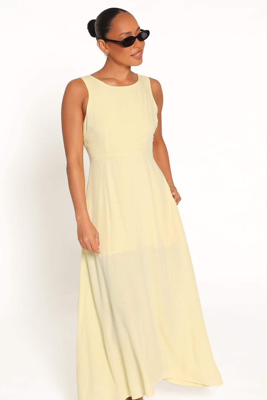 Kerrin Midi Dress - Butter Yellow
