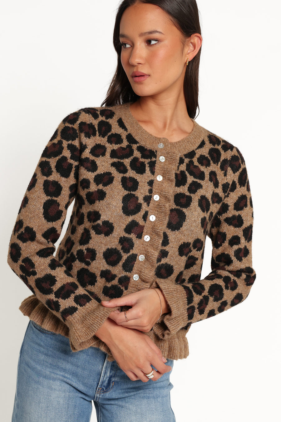 Asha Cardigan - Brown Leopard
