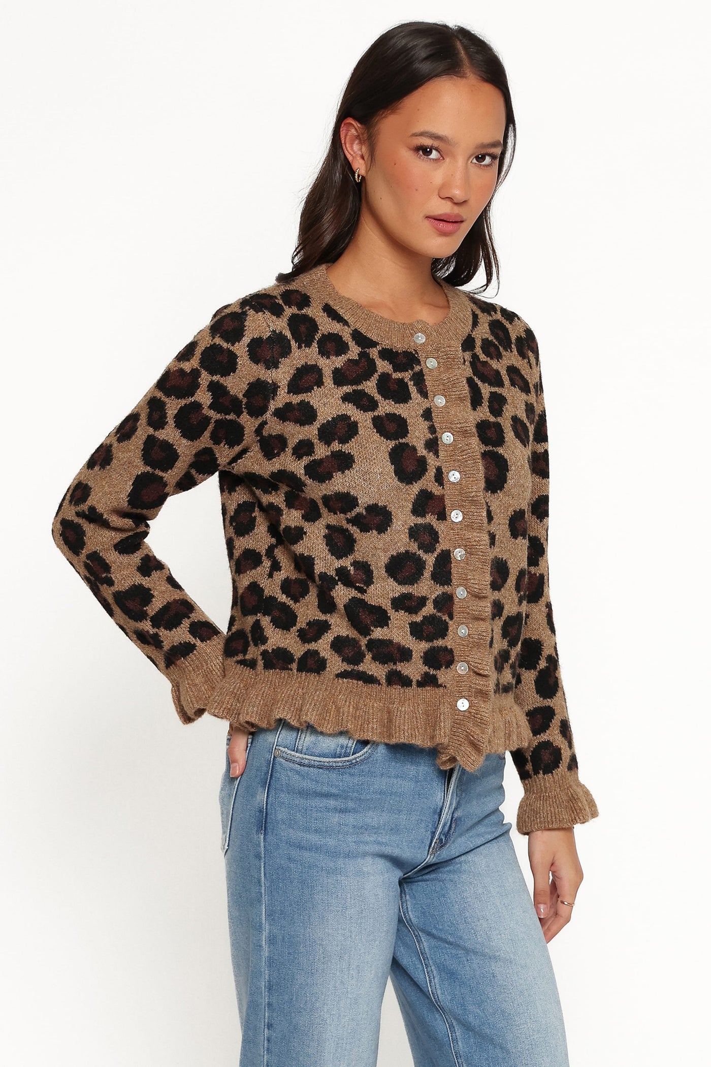 Asha Cardigan - Brown Leopard