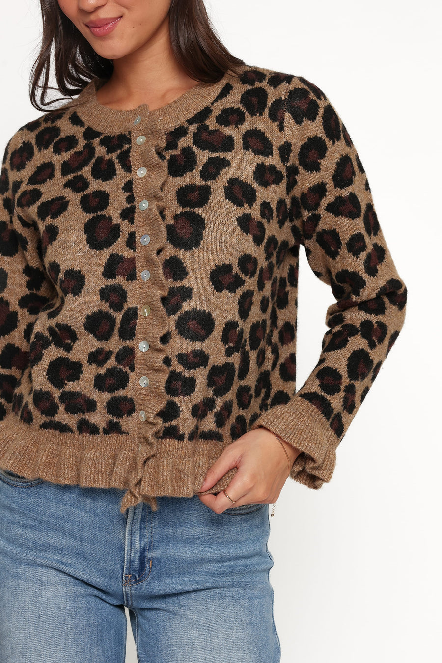 Asha Cardigan - Brown Leopard