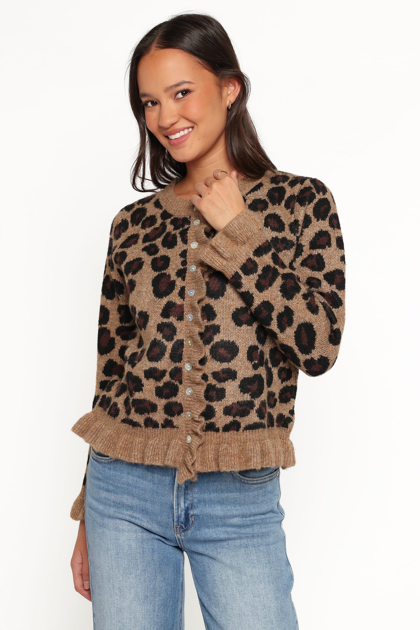 Asha Cardigan - Brown Leopard