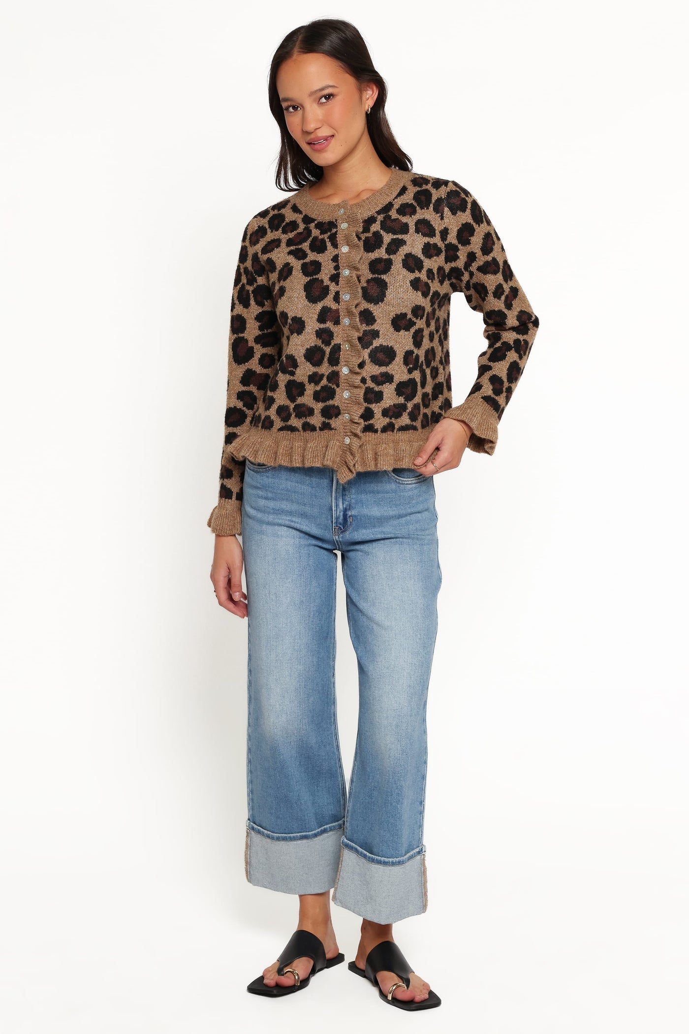 Asha Cardigan - Brown Leopard
