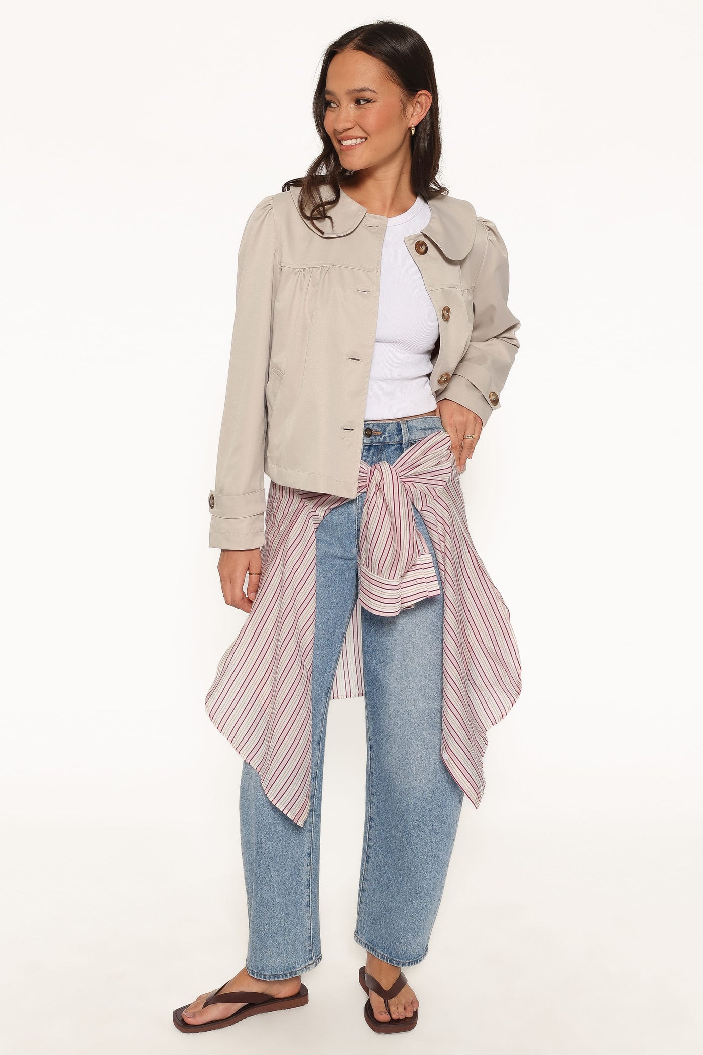 Tallara Trench Jacket - Beige