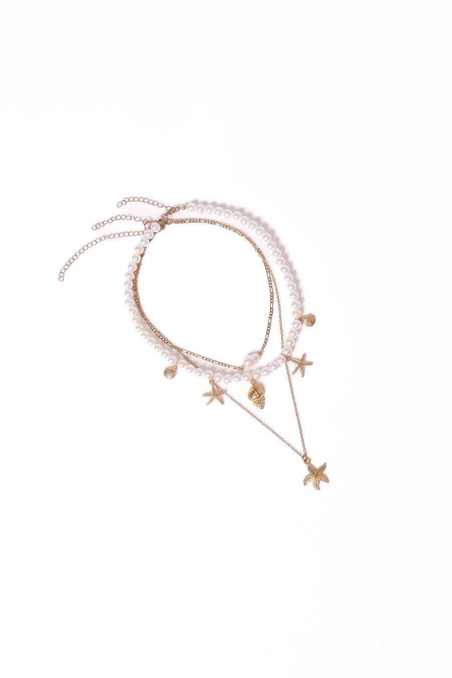 Riviera Necklace - Gold/Pearl