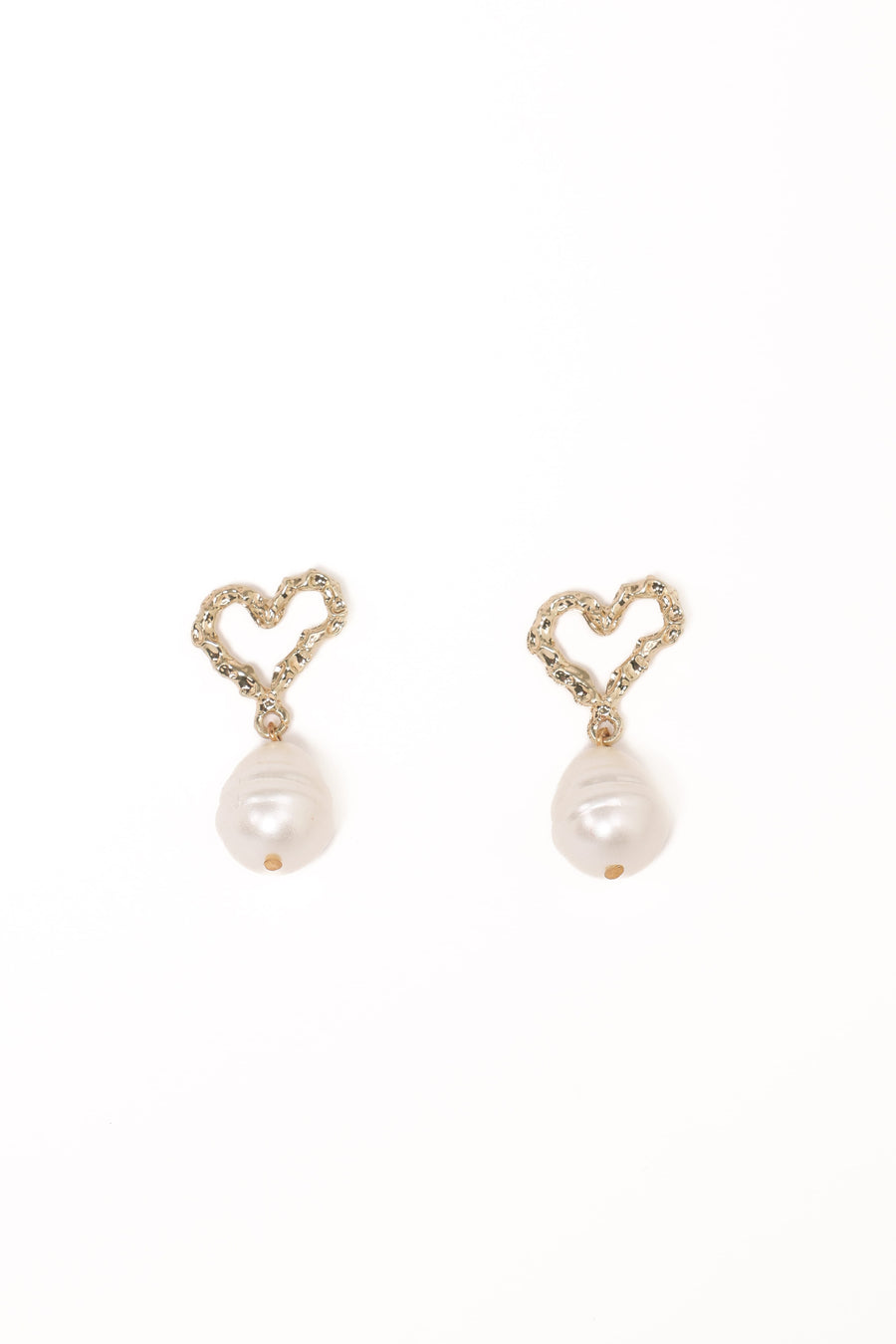 Solana Earrings - Gold Pearl