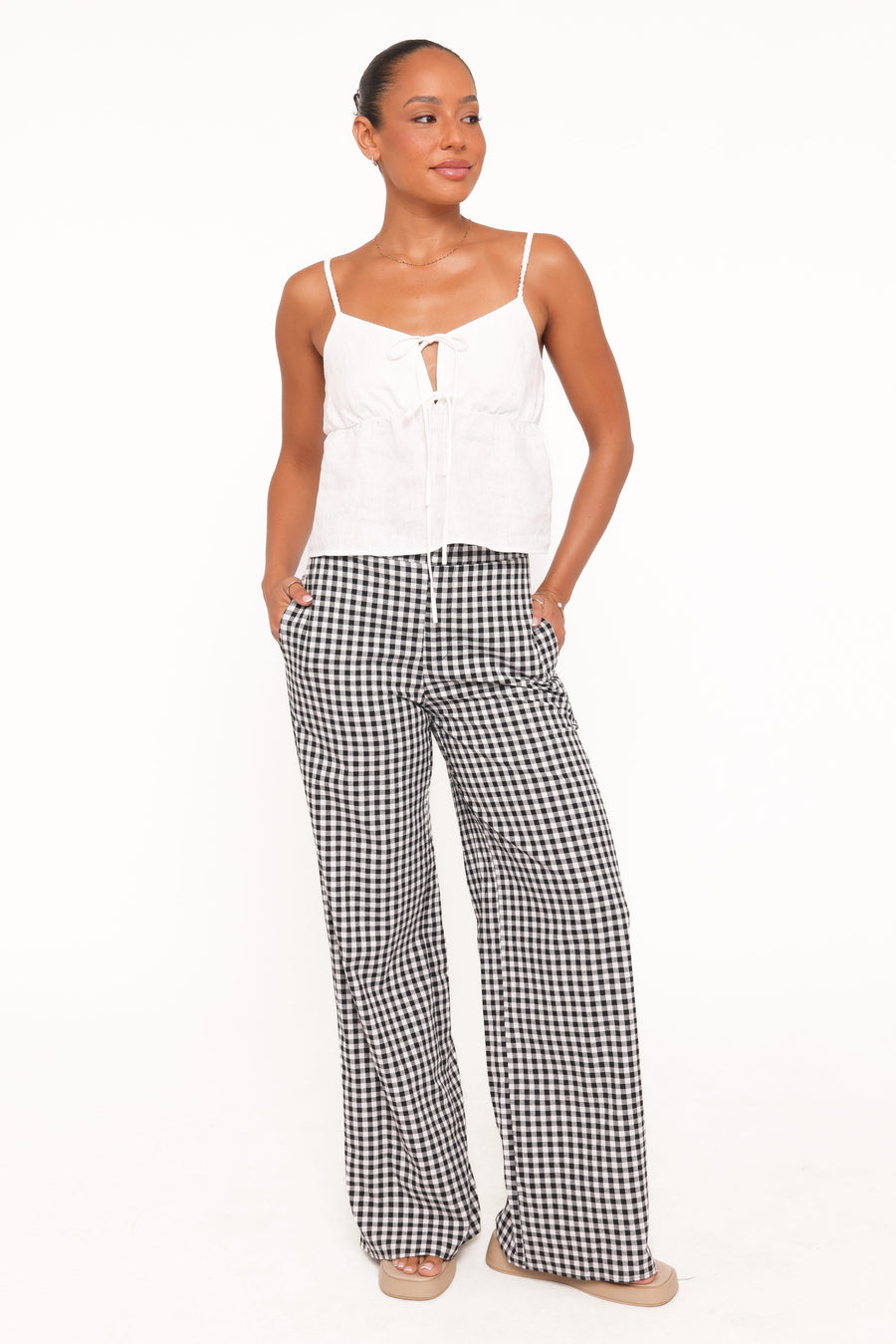 Abbott Pants - Black Gingham