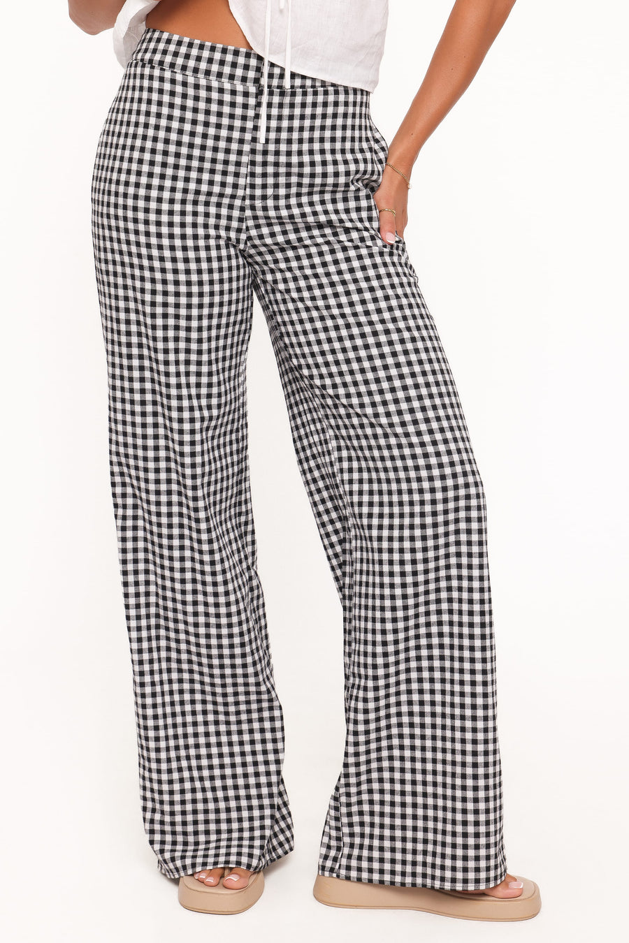 Abbott Pants - Black Gingham