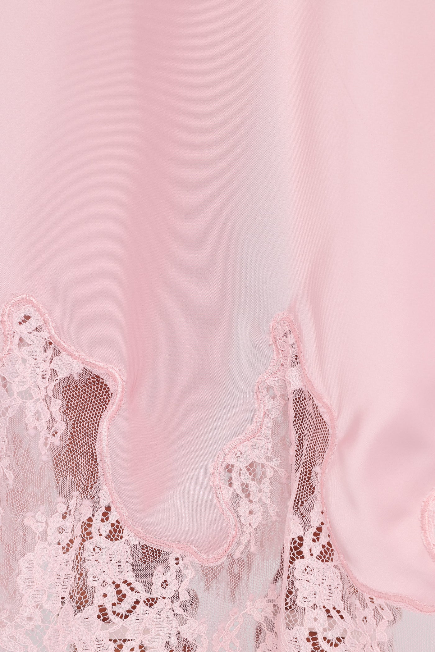 Alira Lace Trim Midi Skirt - Pale Pink