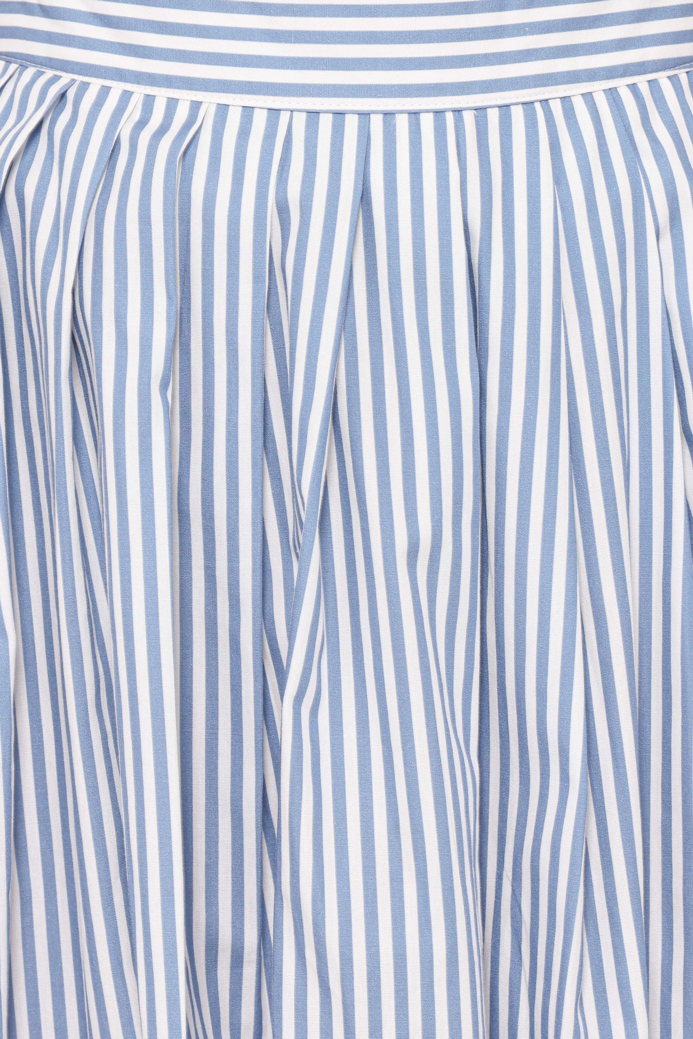 Amaya Pleated Mini Skirt - Blue Stripe