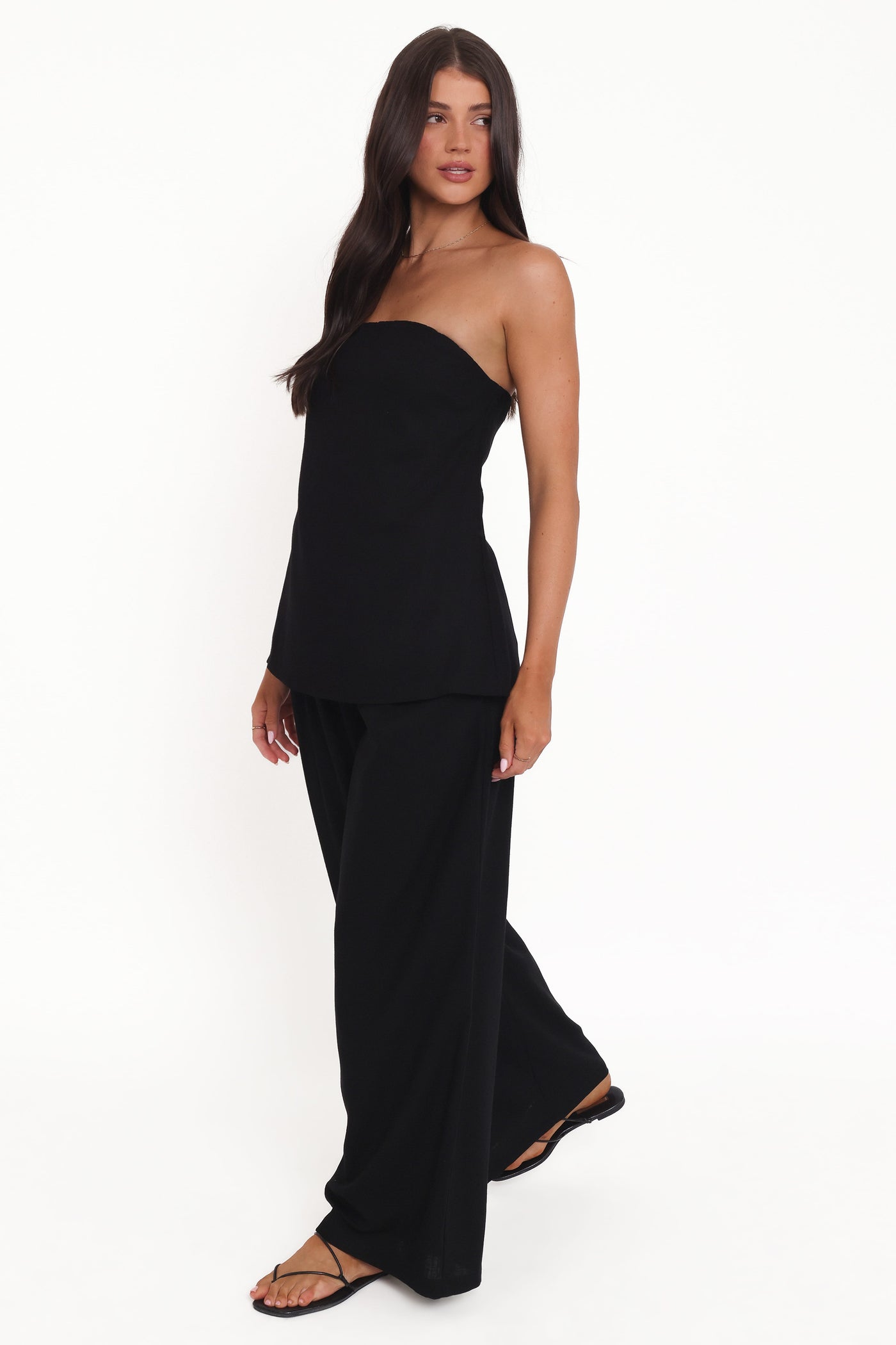 Arles Wide Leg Pants - Black