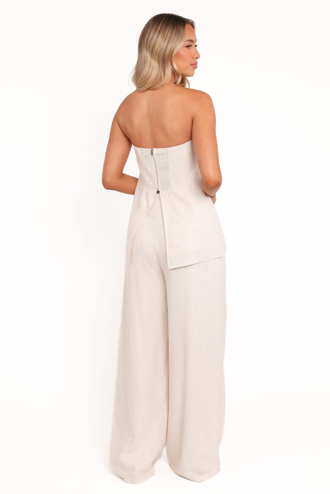 Arles Wide Leg Pants - Oatmeal