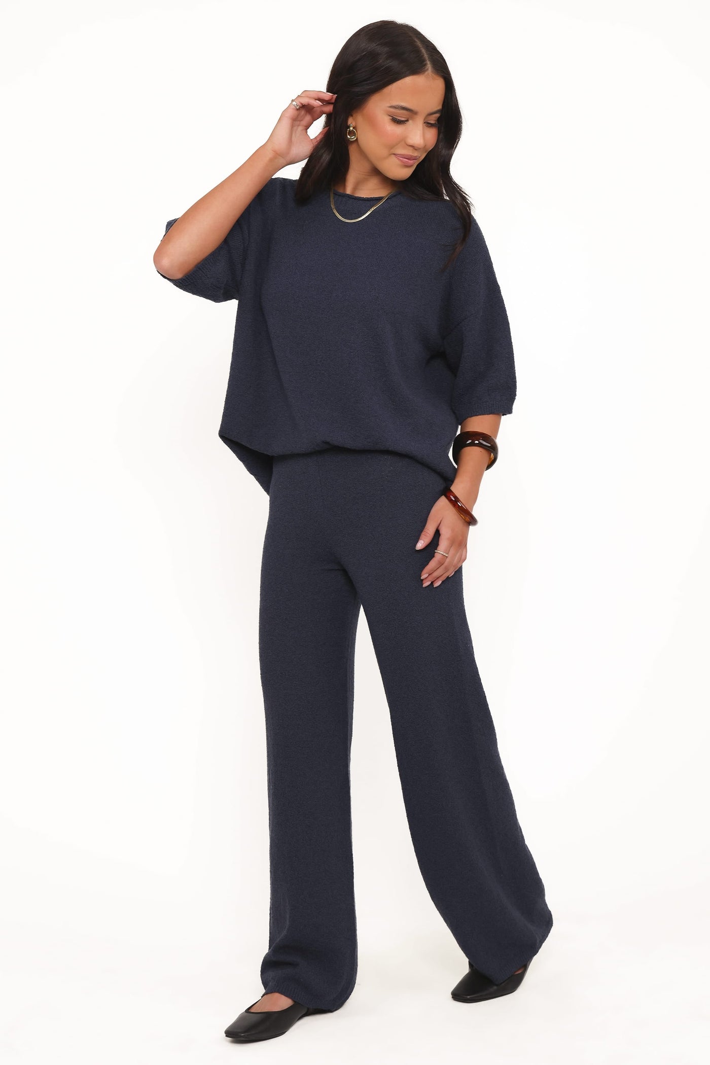 Ashby Knit Pant - Navy