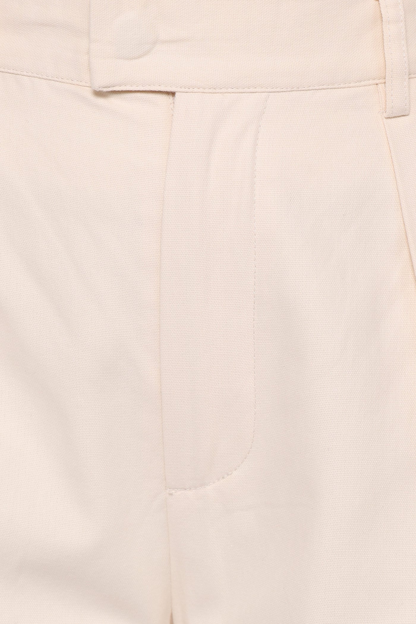 Asher Tie Detail Tapered Leg Pants - Cream