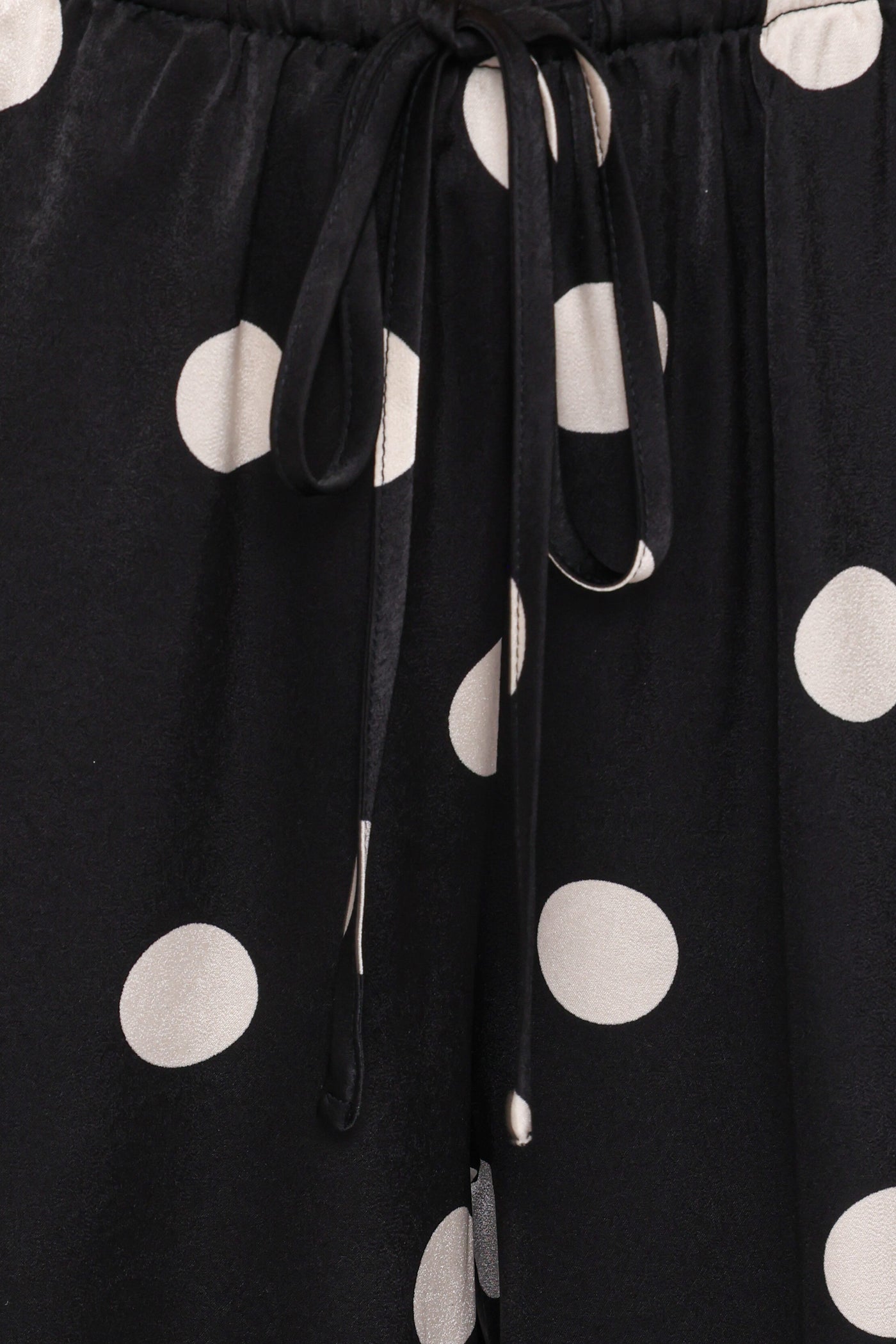 Belinda Drawstring Pant - Black/Cream